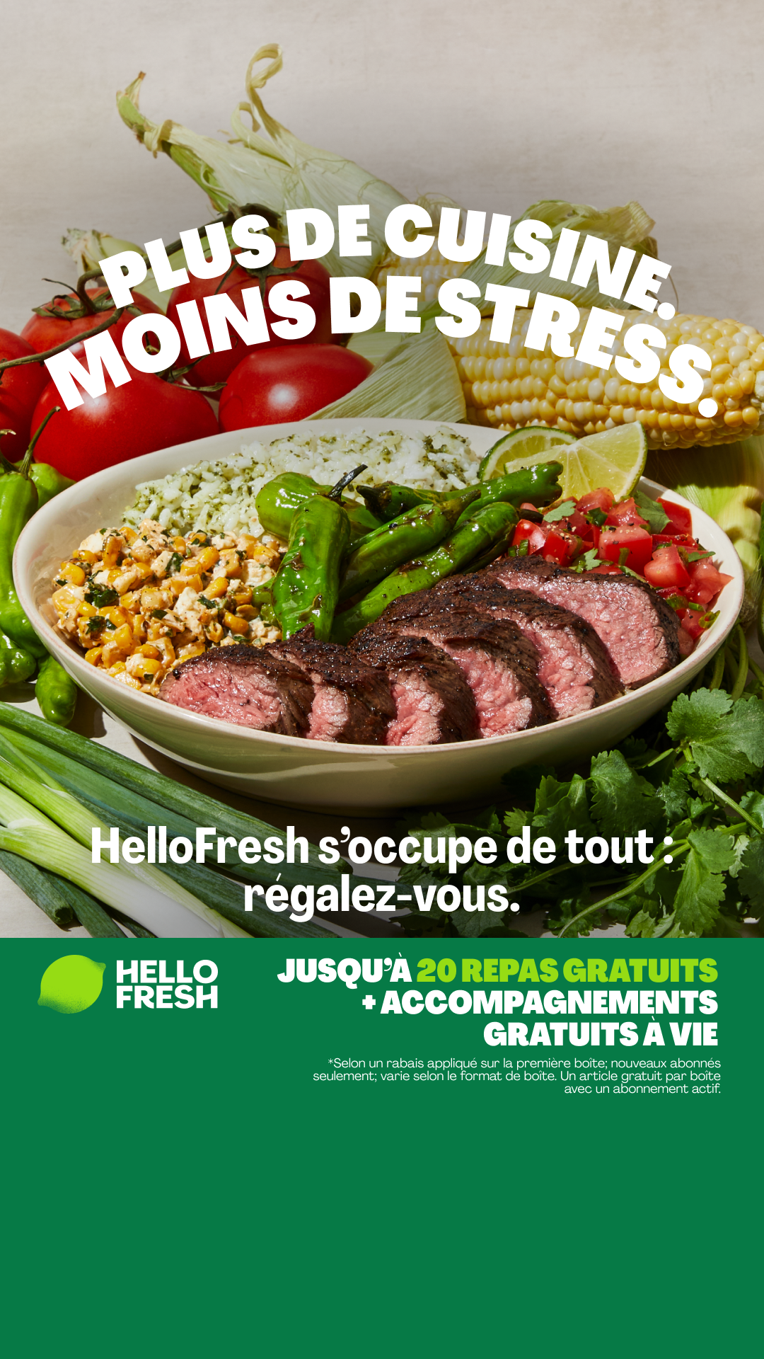 HelloFresh Facebook ad