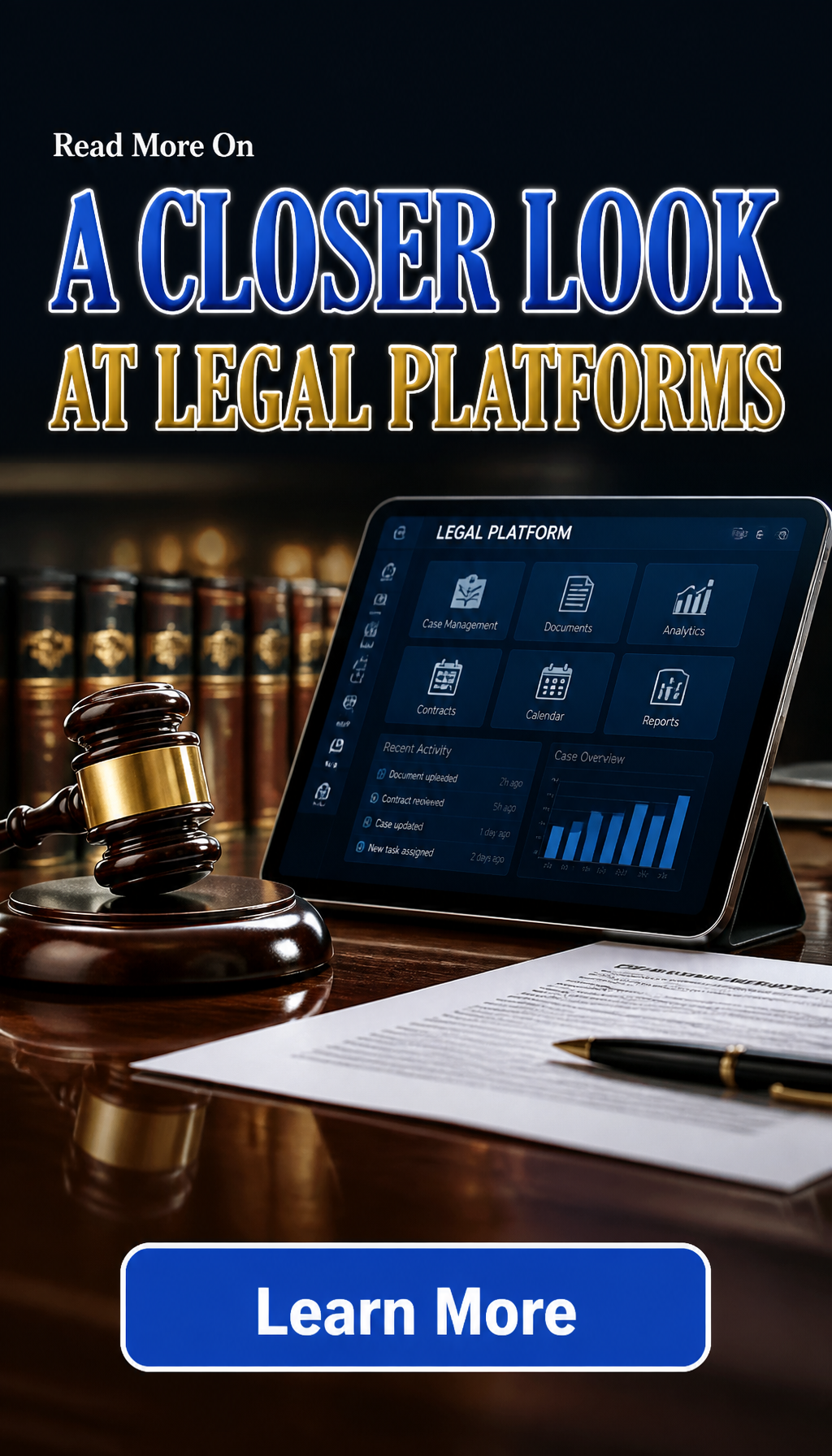 Clear Daily Notes Facebook ad: Digital transformation in the legal sector-Learn more