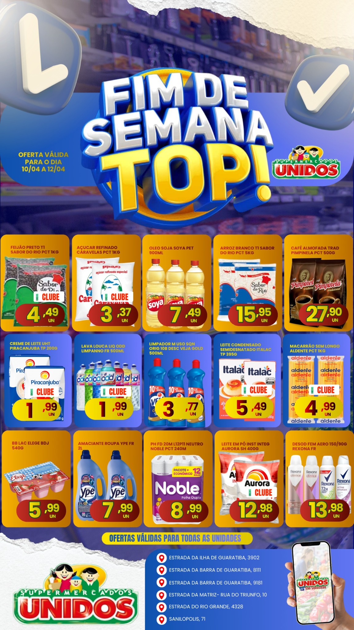 Supermercados Unidos Guaratiba RJ Facebook ad: ECONOMIA GARANTIDA!