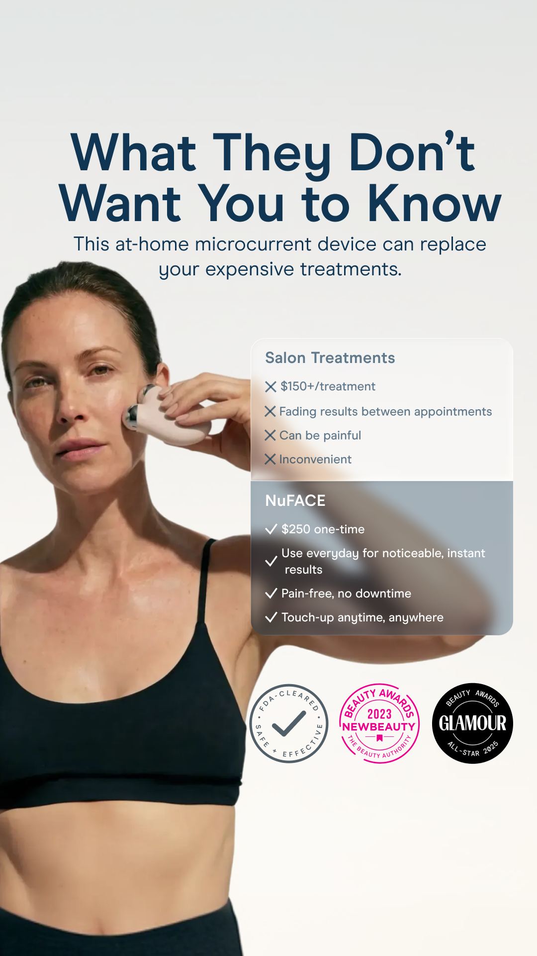 NuFACE Facebook ad