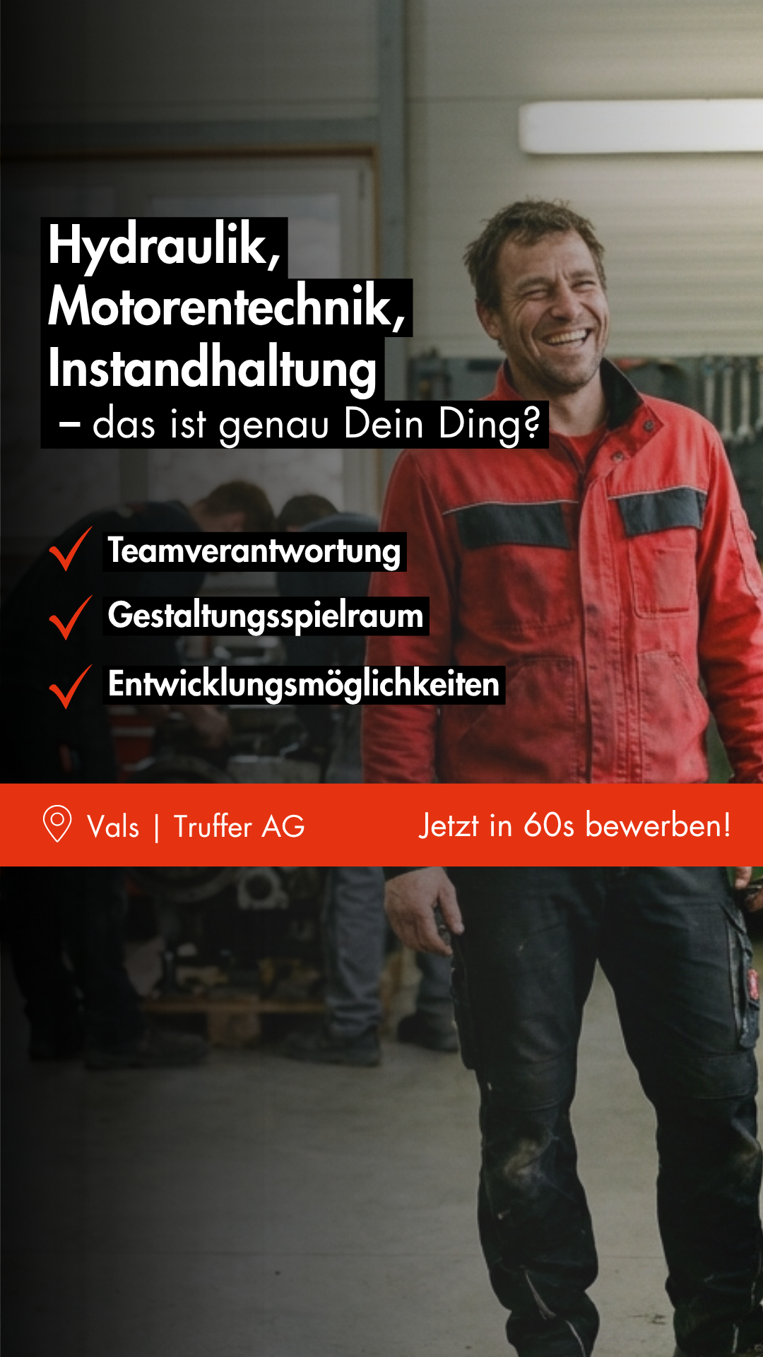 Truffer AG - Karriere Facebook ad from Mar 20, 2026