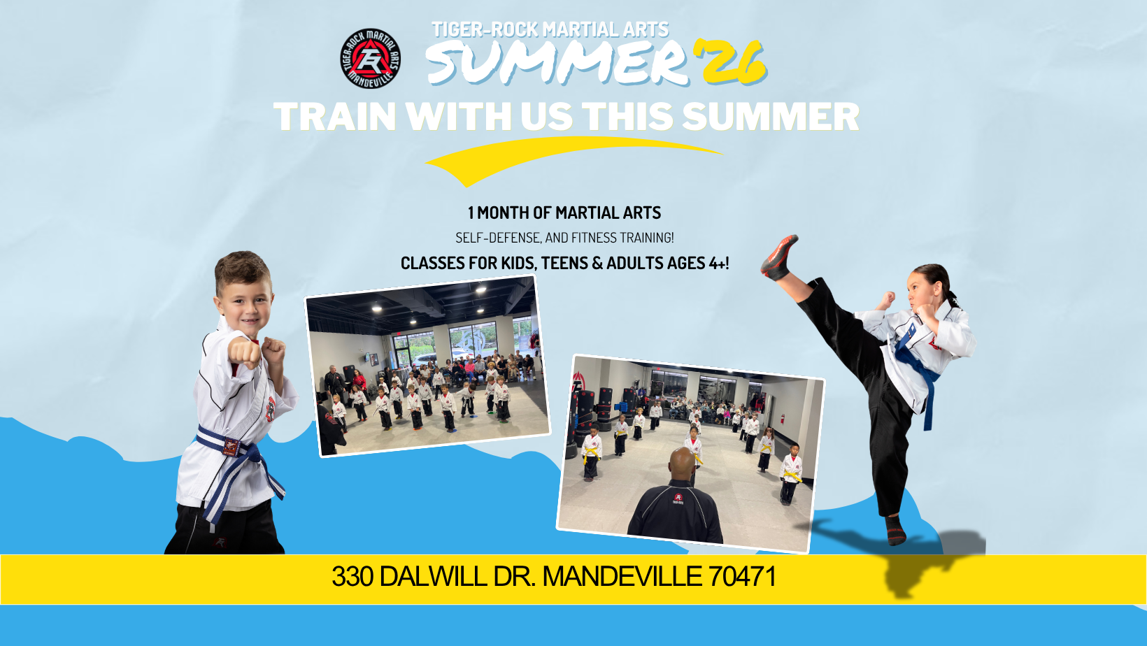 Tiger-Rock Martial Arts of Mandeville Facebook ad: Looking for something that gets your child OFF…