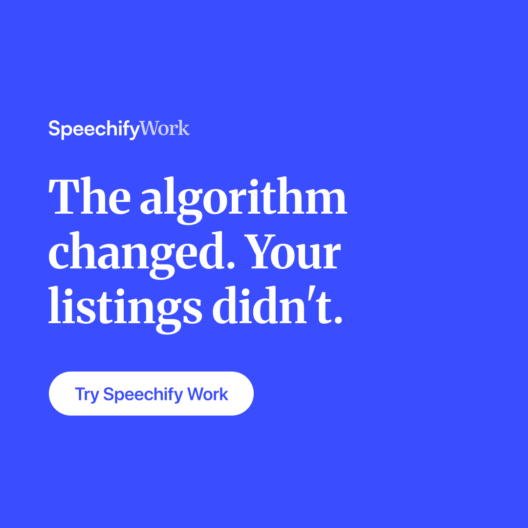 Speechify Facebook ad