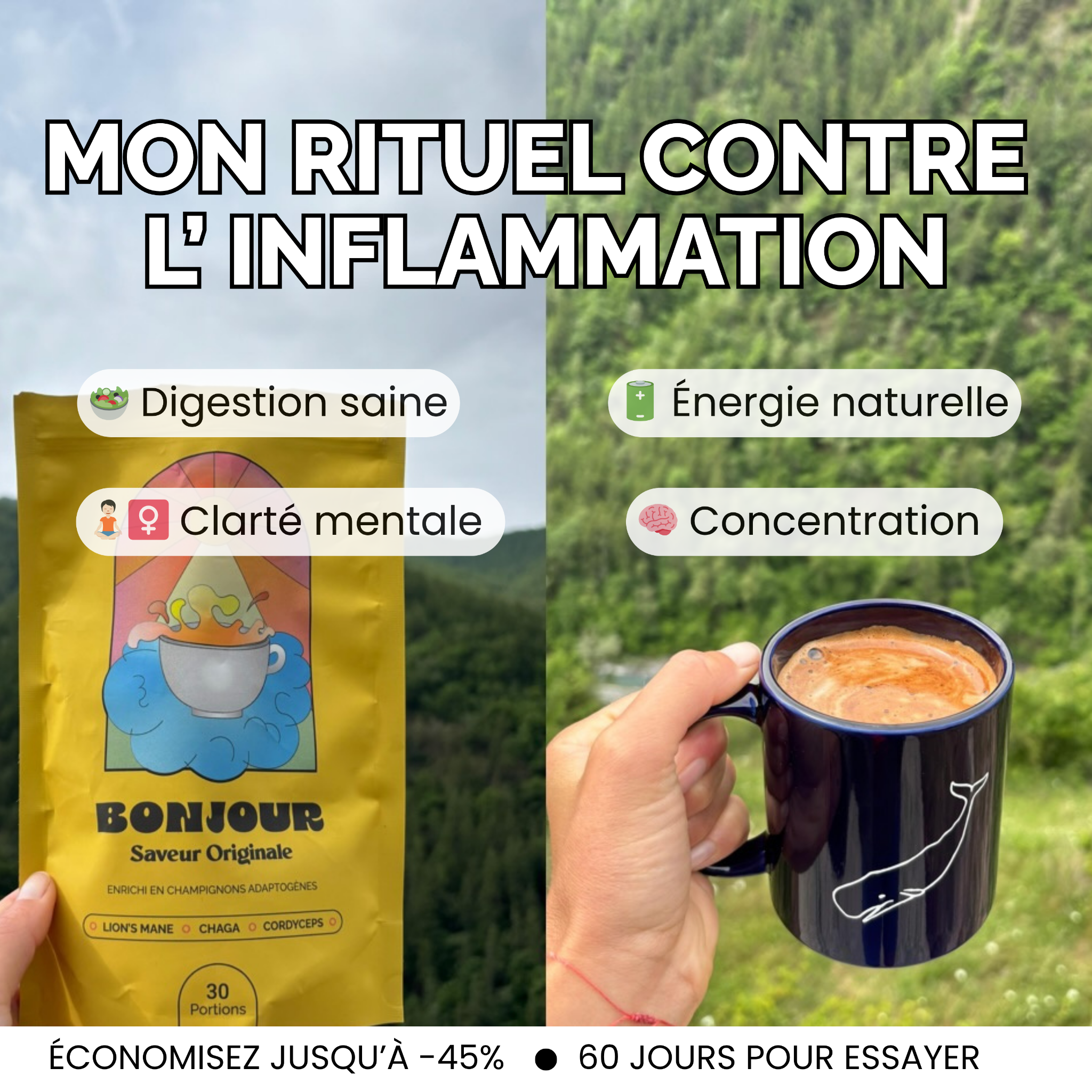 Bonjour Facebook ad