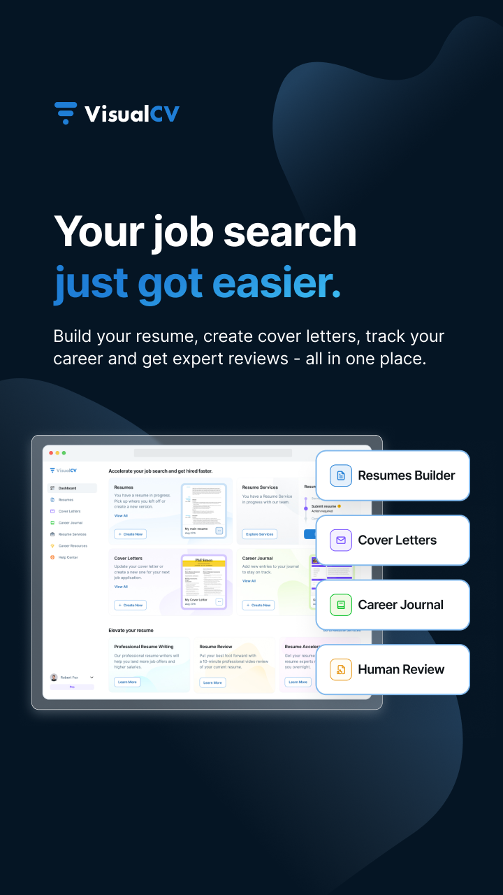VisualCV Facebook ad