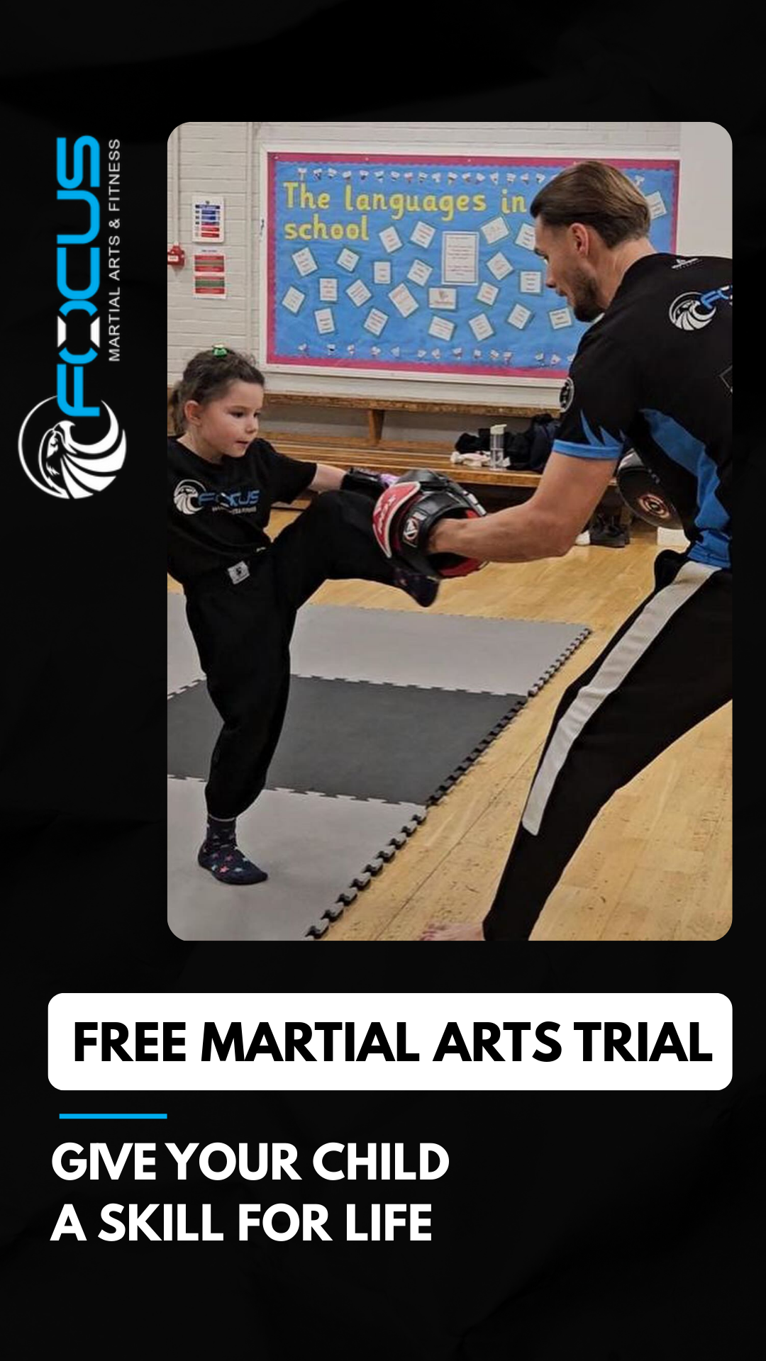 Focus Martial Arts & Fitness Facebook ad from Feb 26, 2026