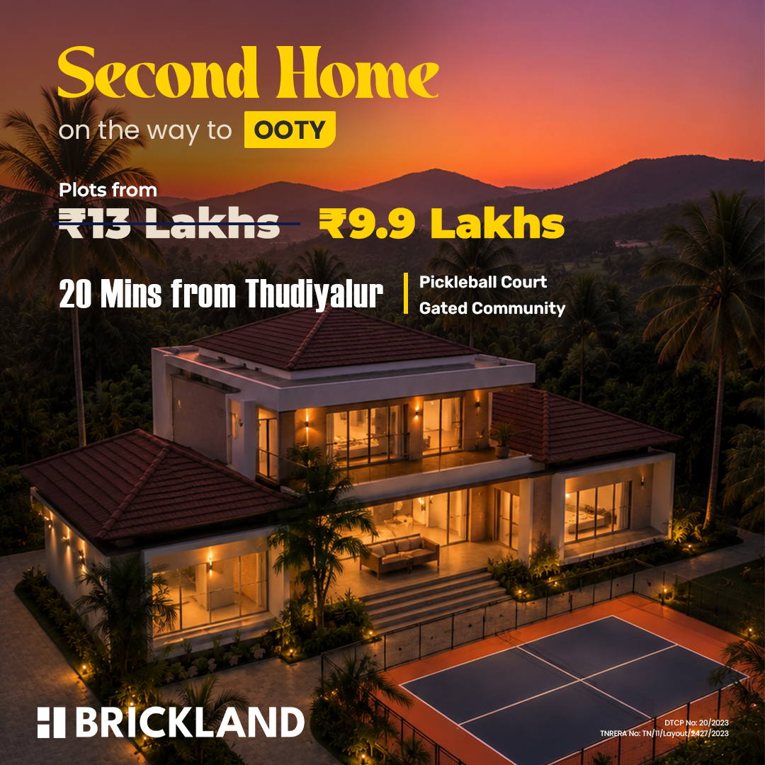 Brickland Properties Facebook ad: 33 Acres • 15+ Amenities • Limited Units | 60% Booked