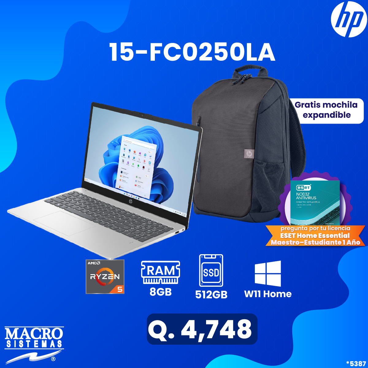 Macro Sistemas Facebook ad: Potencia, diseño y rendimiento en una sola laptop