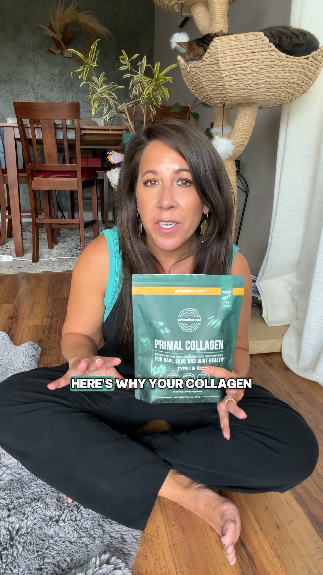 Primal Harvest Facebook ad: Fuller Hair in One Scoop