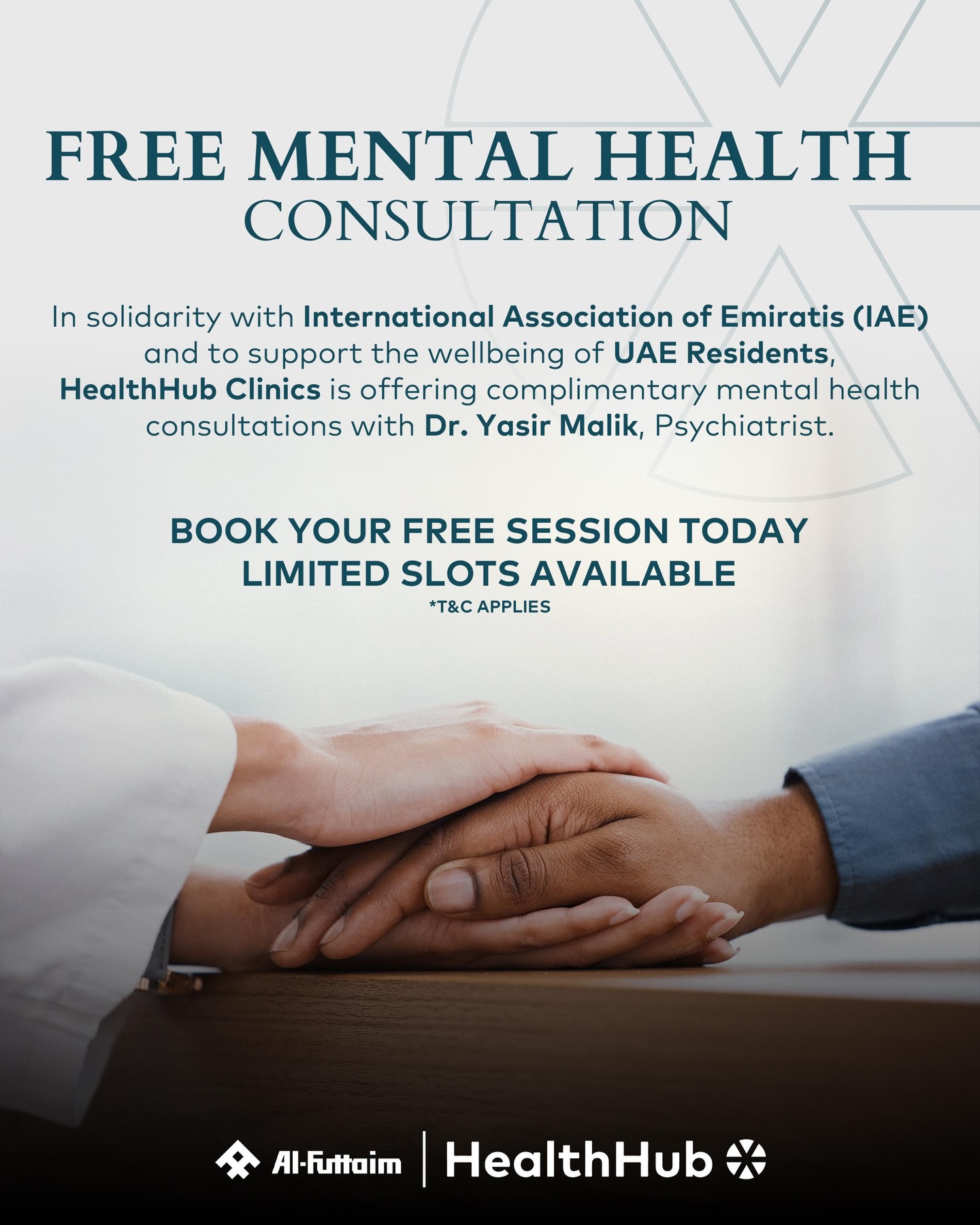 HealthHub Al Futtaim Facebook ad: Trusted Psychiatric & Mental Health Care