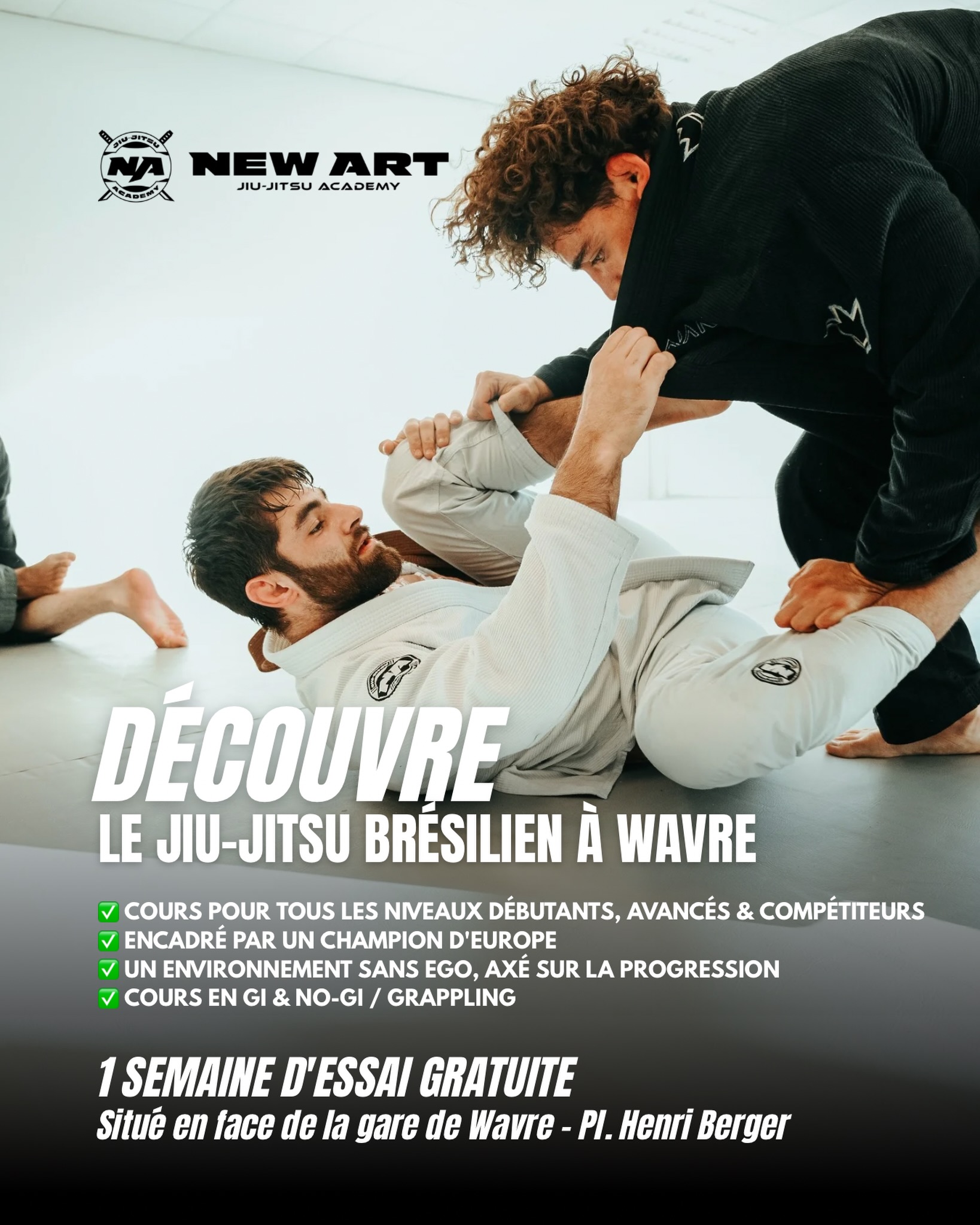 New Art Jiu-jitsu Academy Facebook ad: Nous lançons notre programme Gi