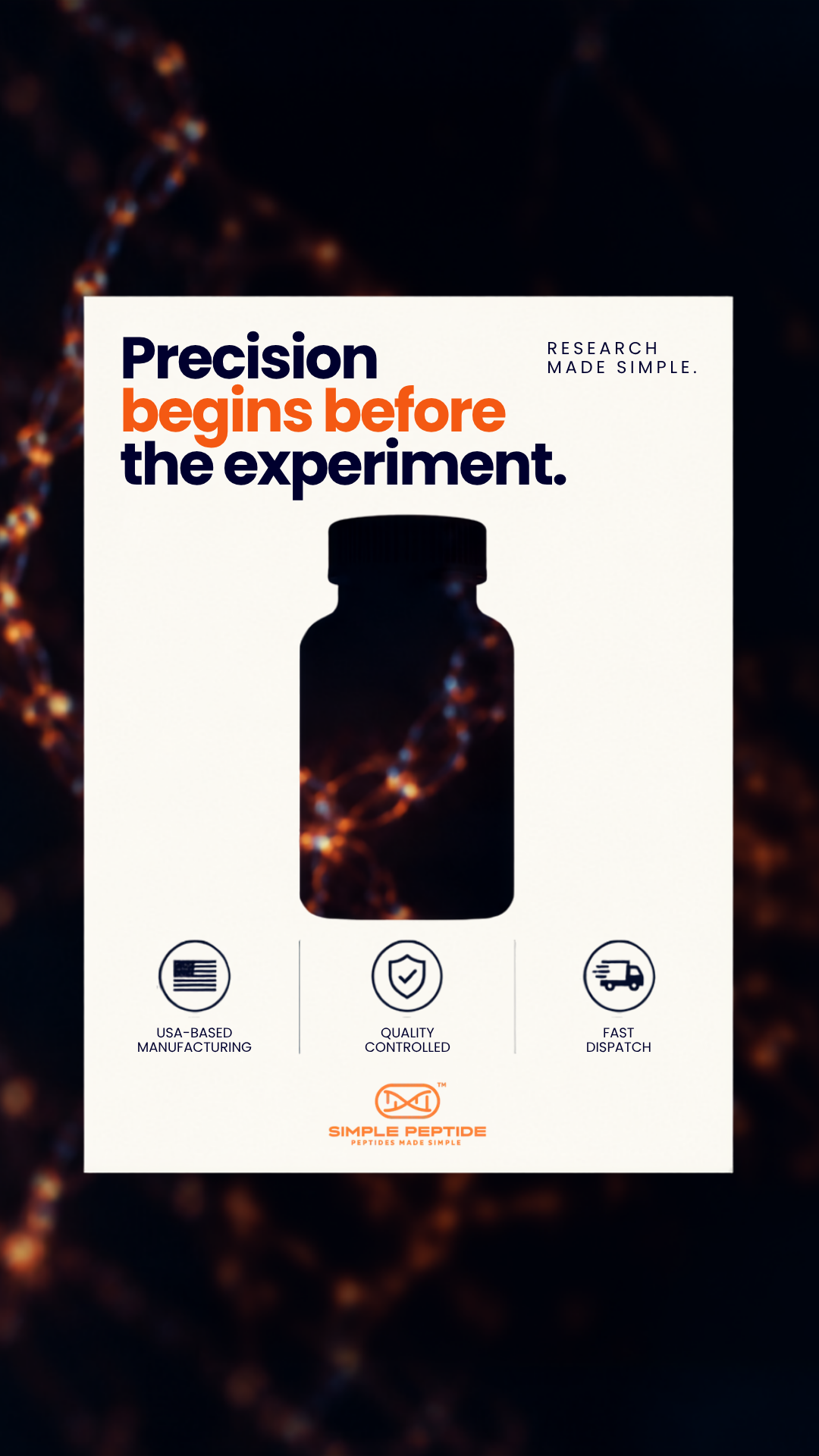 Simple Peptide - Peptides Made Simple Facebook ad: Research Purposes Only