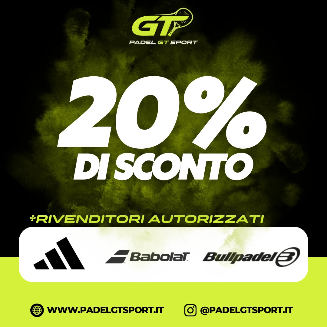 Padel GT Sport Facebook ad: Tubo di palline omaggio
