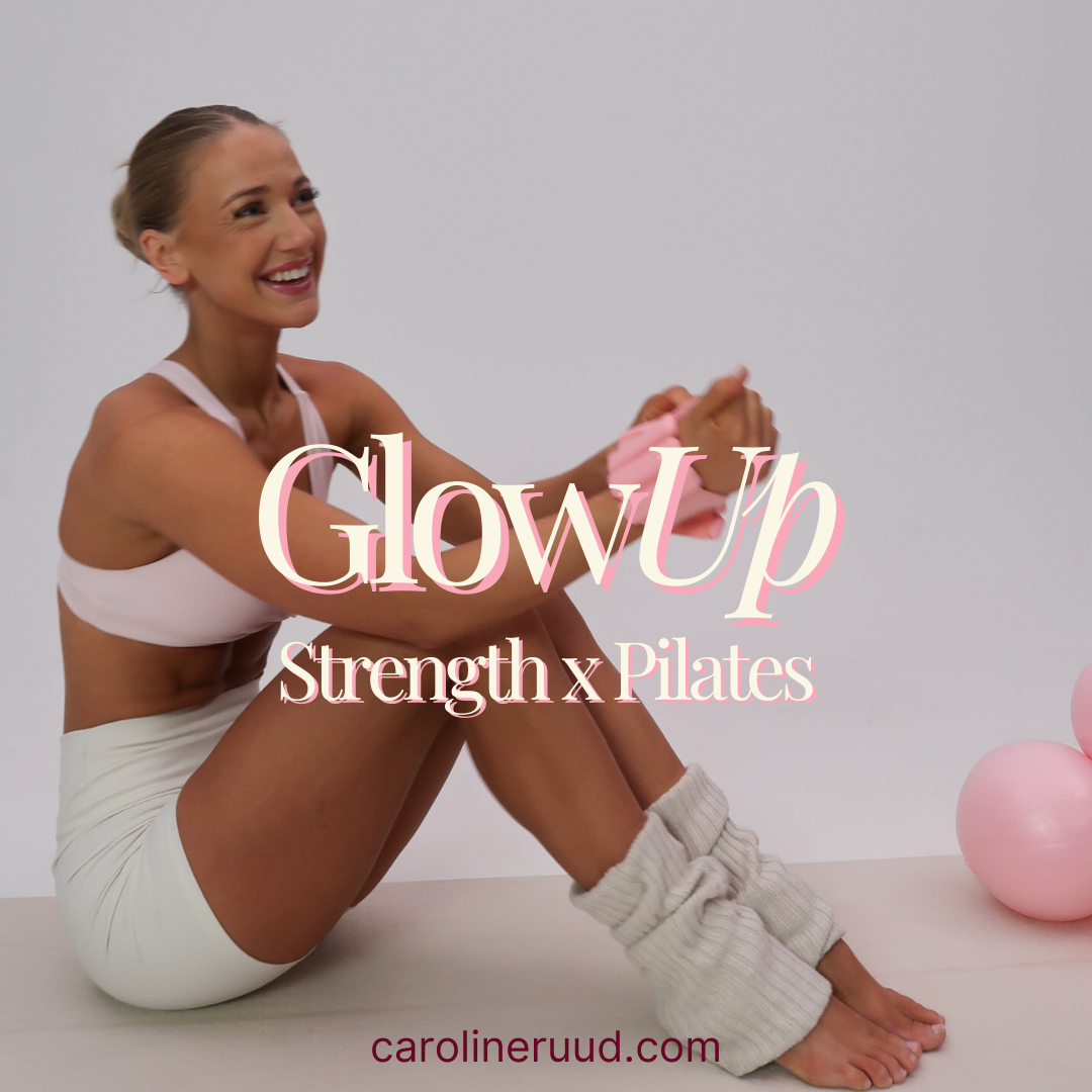 Caroline Ruud Online Coaching Facebook ad: Glow Up x Pilates