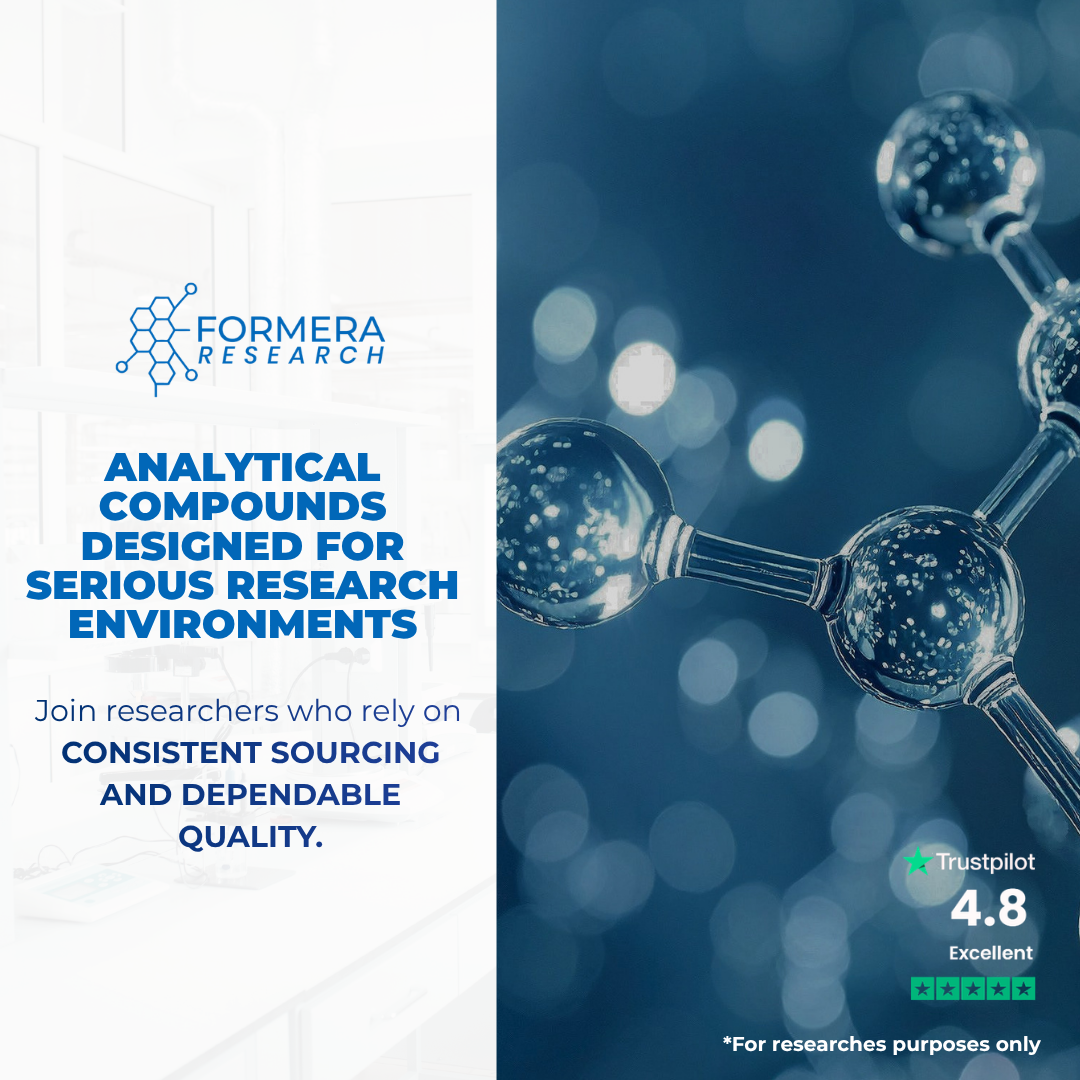 Formera Research US Facebook ad: Laboratory-Grade Research Compounds