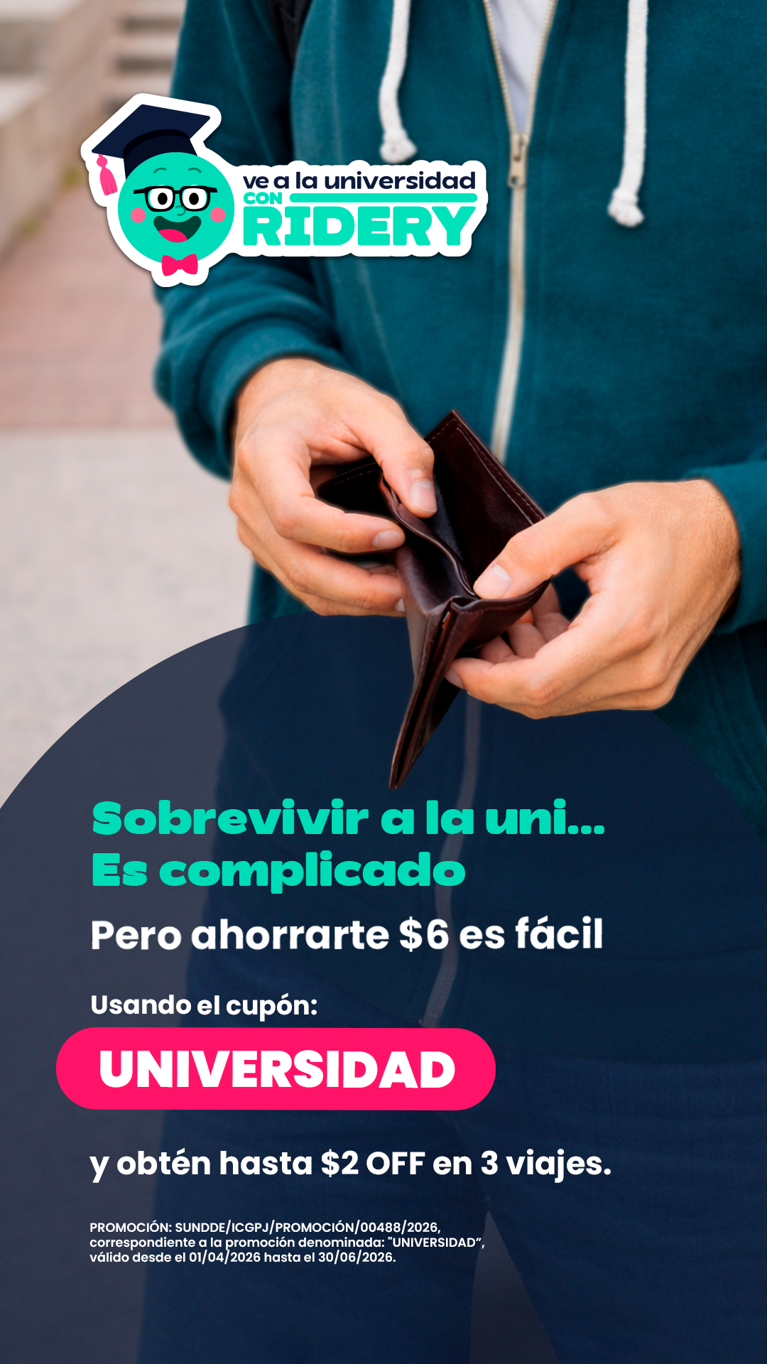 Ridery Facebook ad