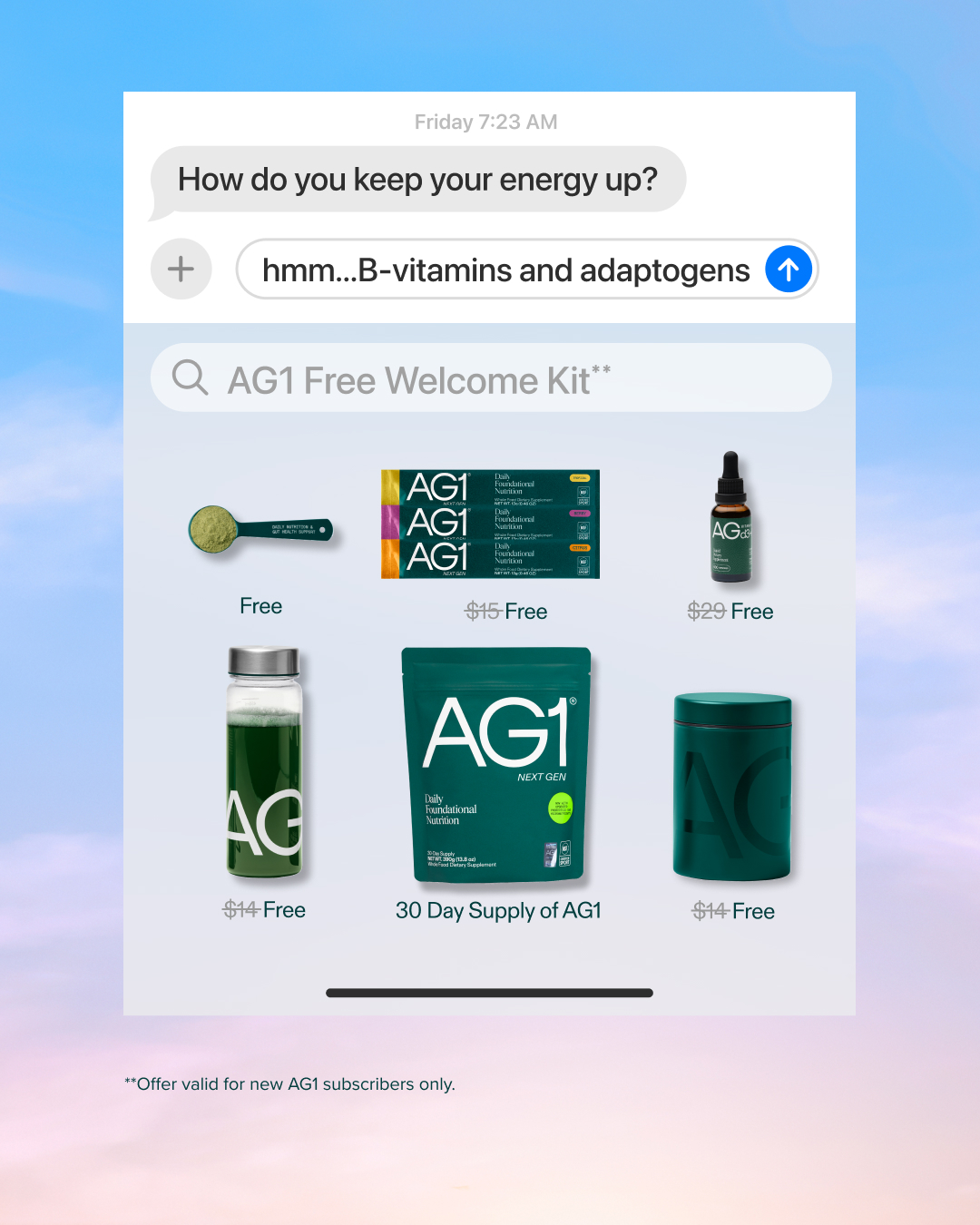 AG1 by Athletic Greens Facebook ad