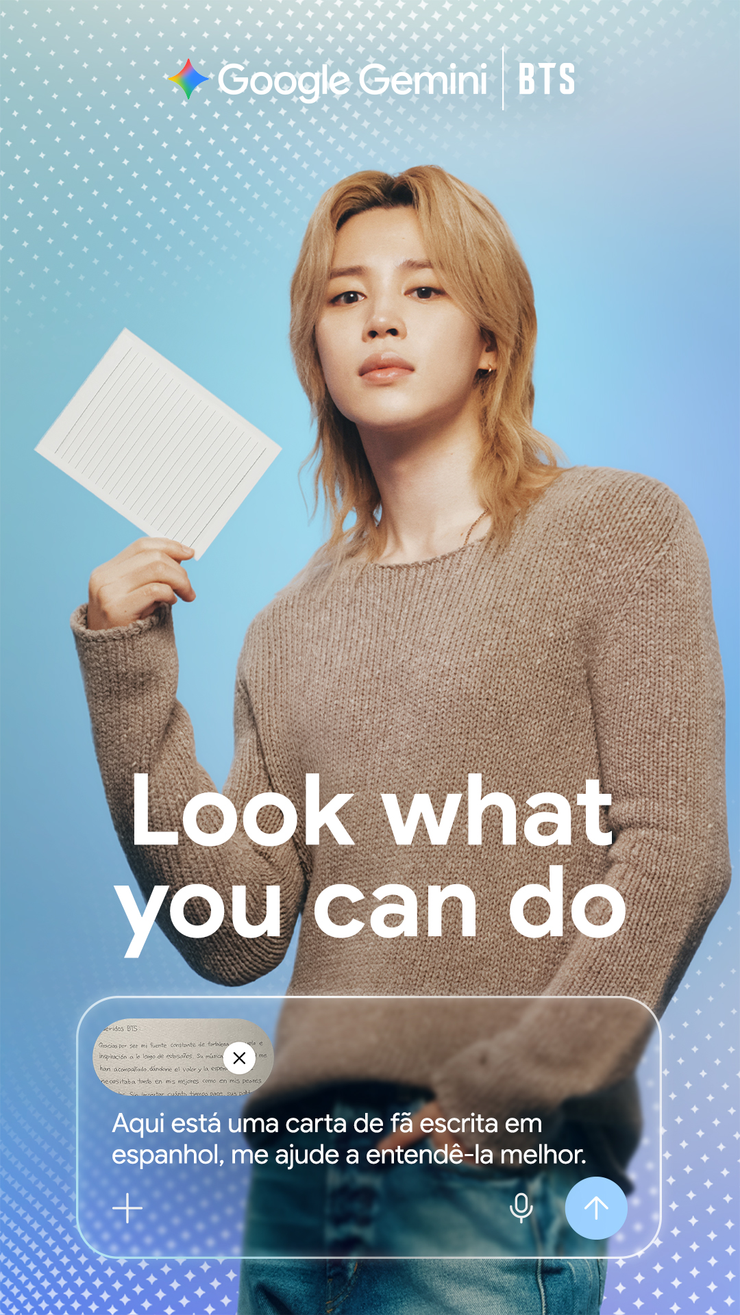 Google Facebook ad: Look what Jimin can do