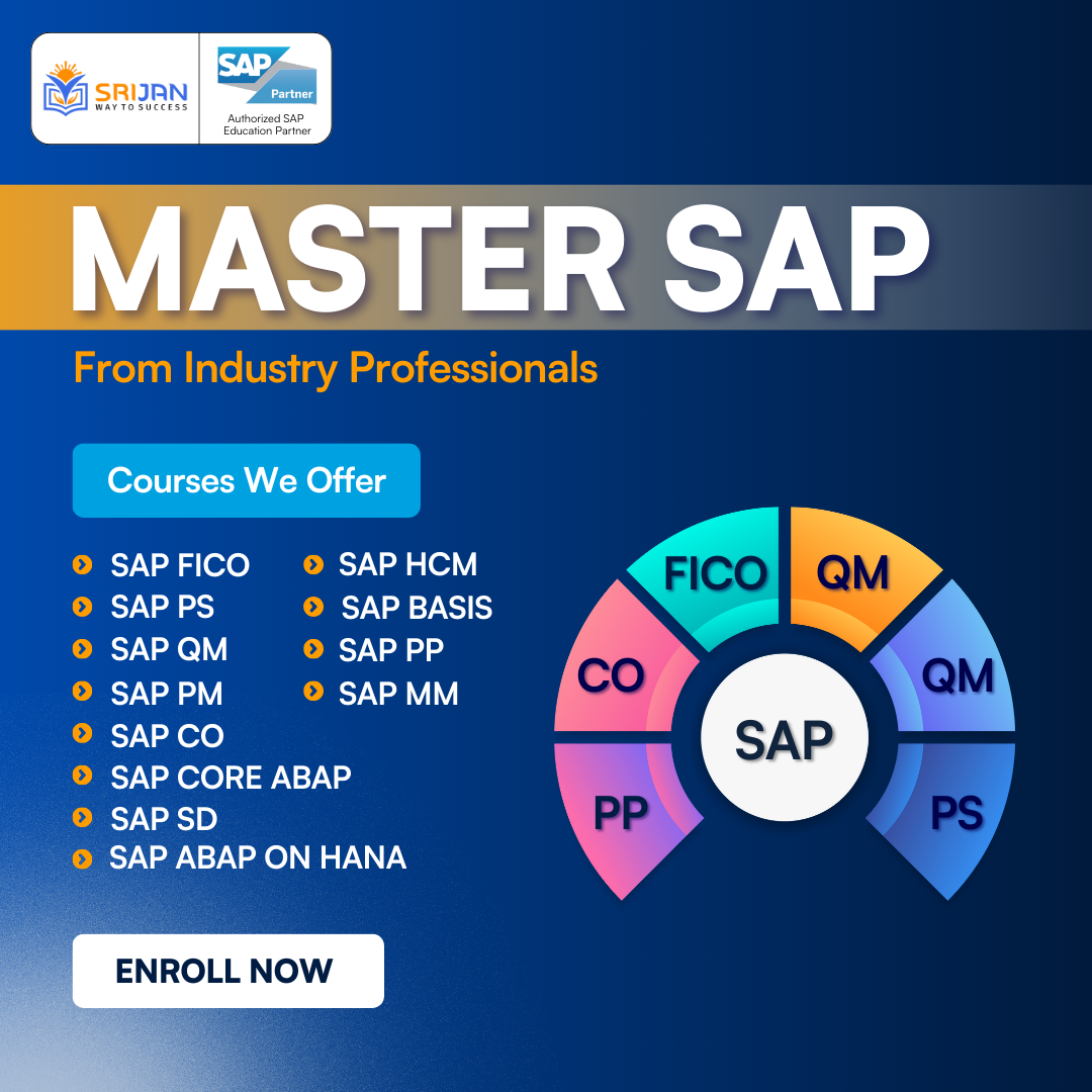 Srijan Institute & Training Center Facebook ad: Start your SAP career journey today!