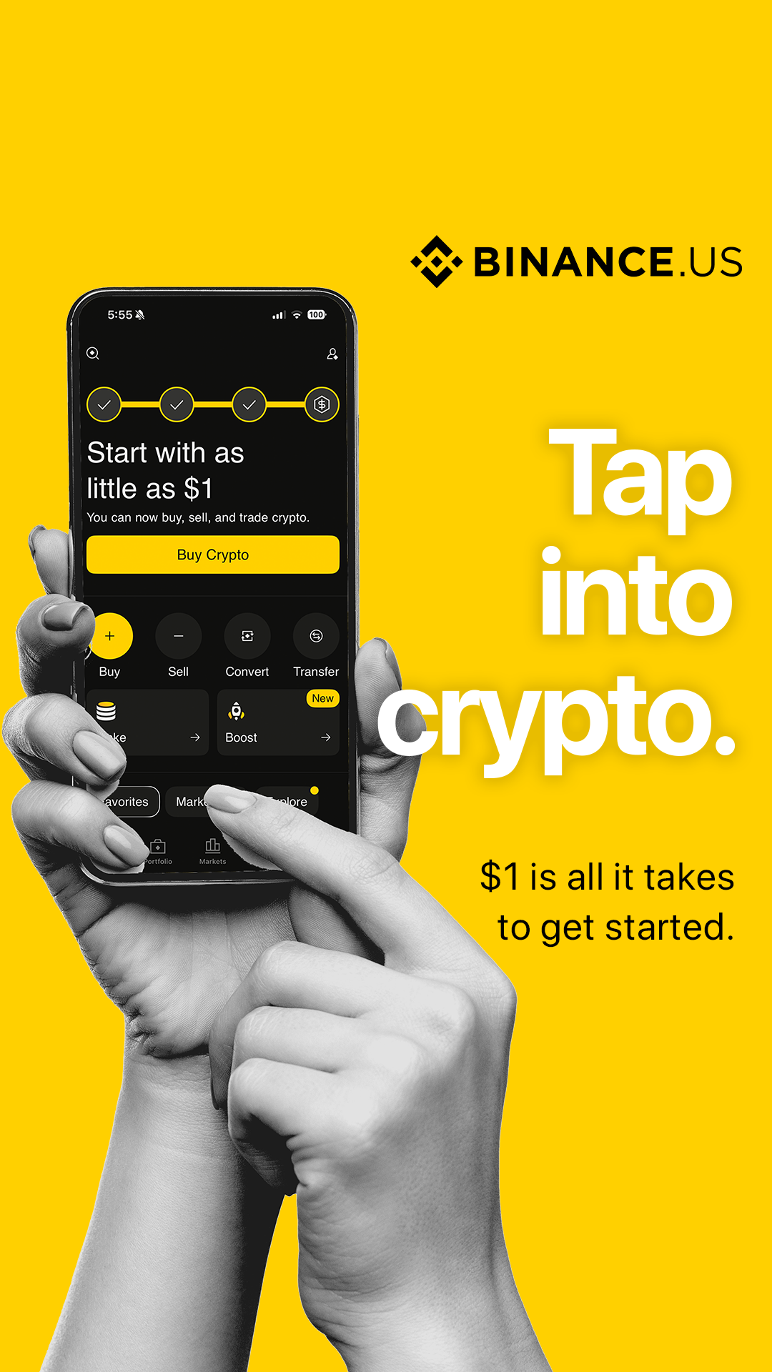 Binance.US Facebook ad