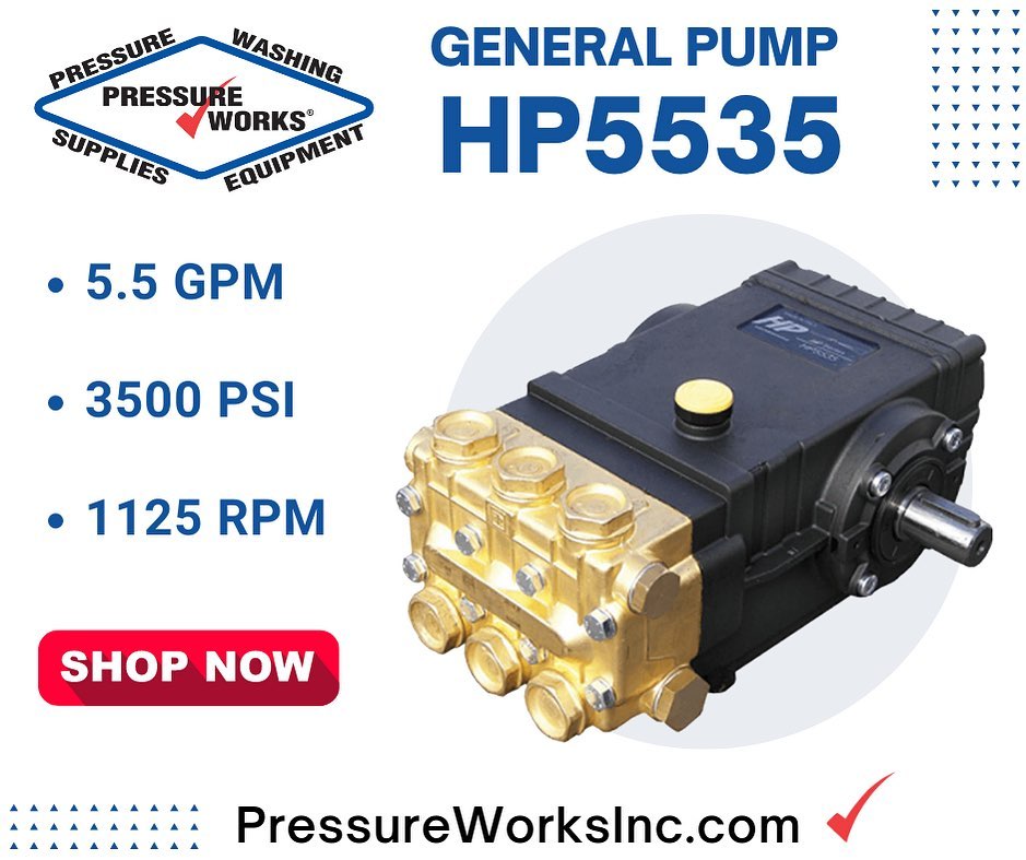 Pressure Works, Inc. Facebook ad: General Pump Solid Shaft Pressure Washer Pump with…