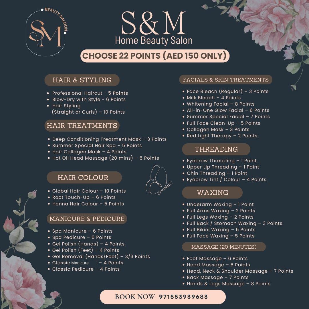 S&M. Home Beauty Salon Facebook ad: Your Beauty, Your Choice