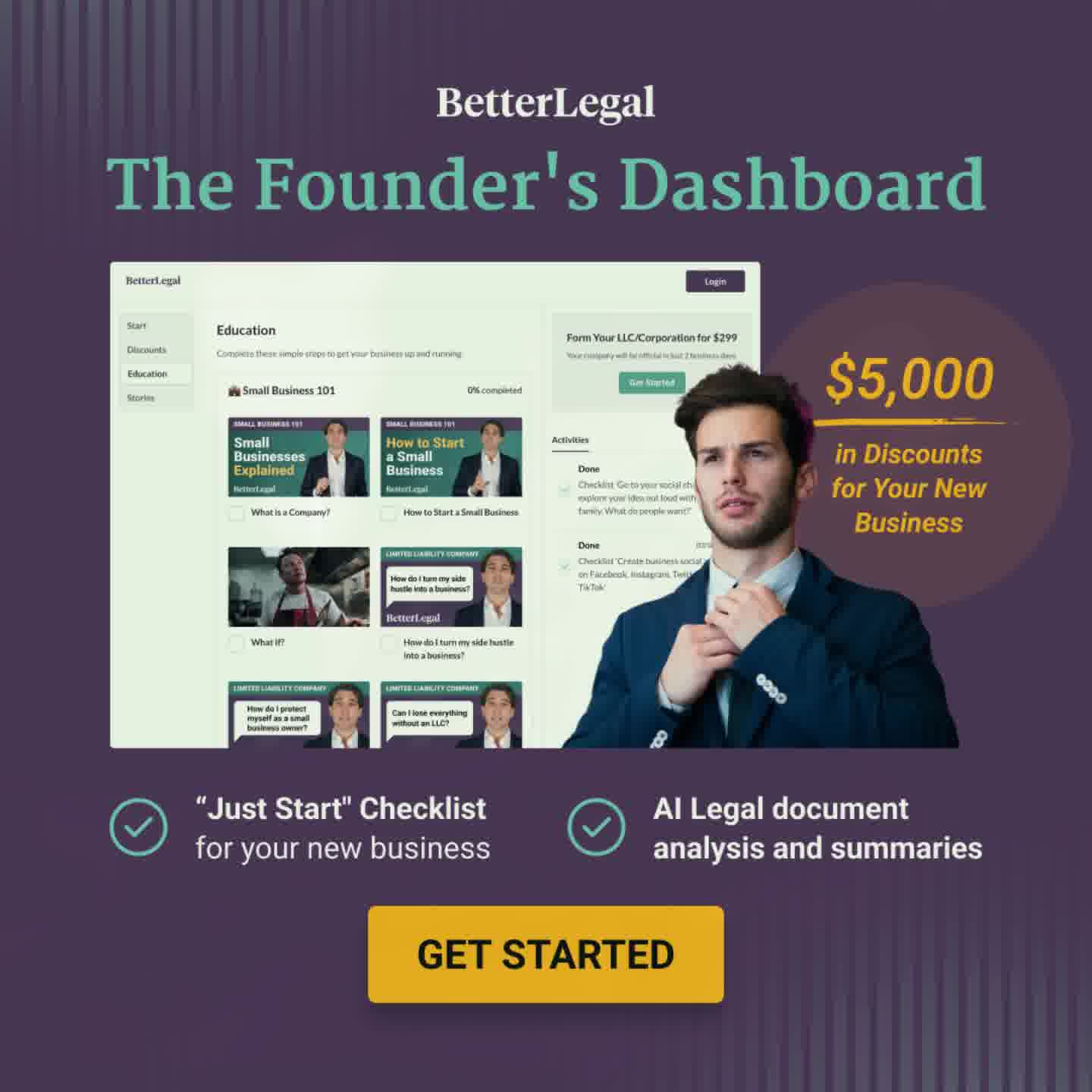 BetterLegal Facebook ad