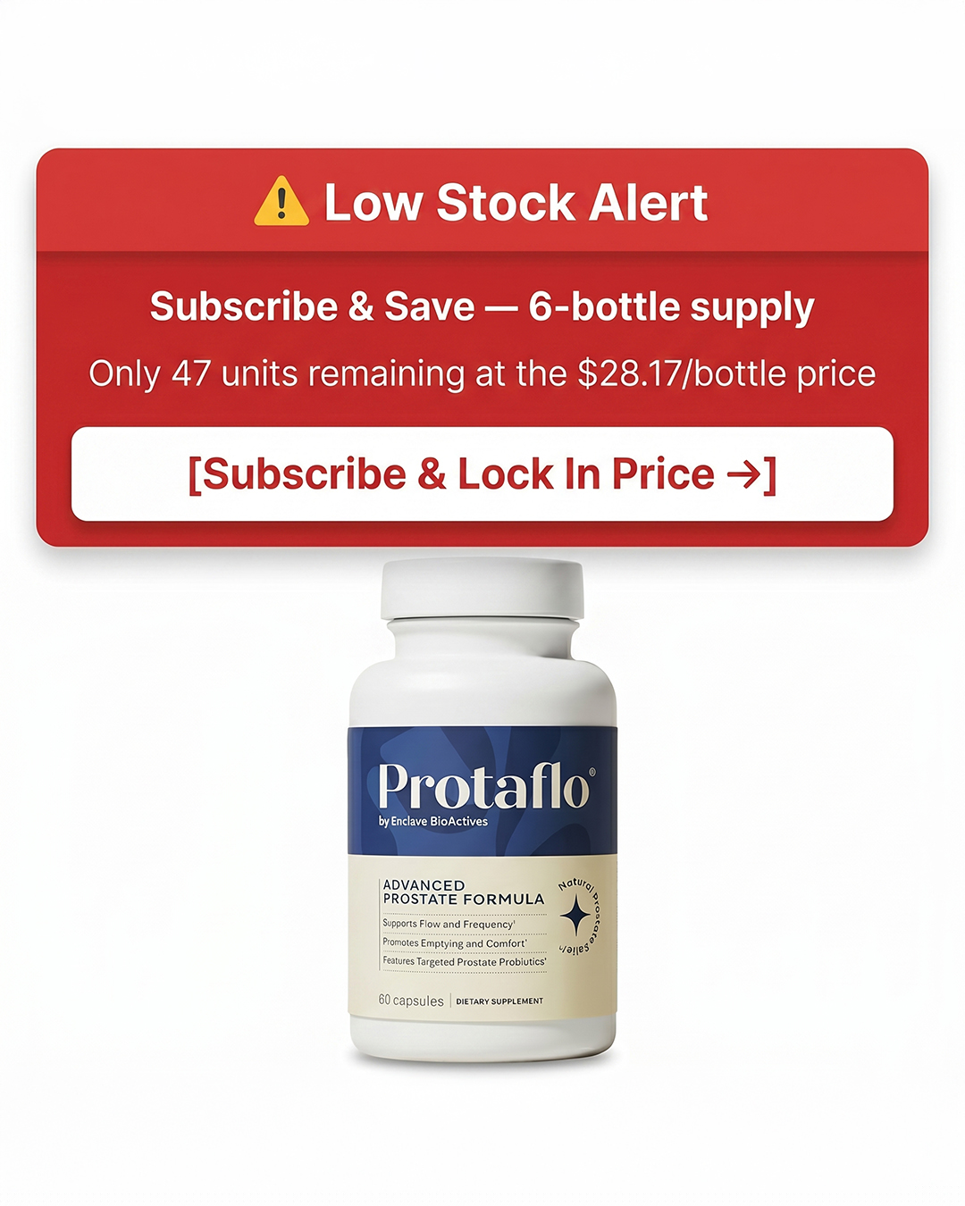Protaflo Facebook ad