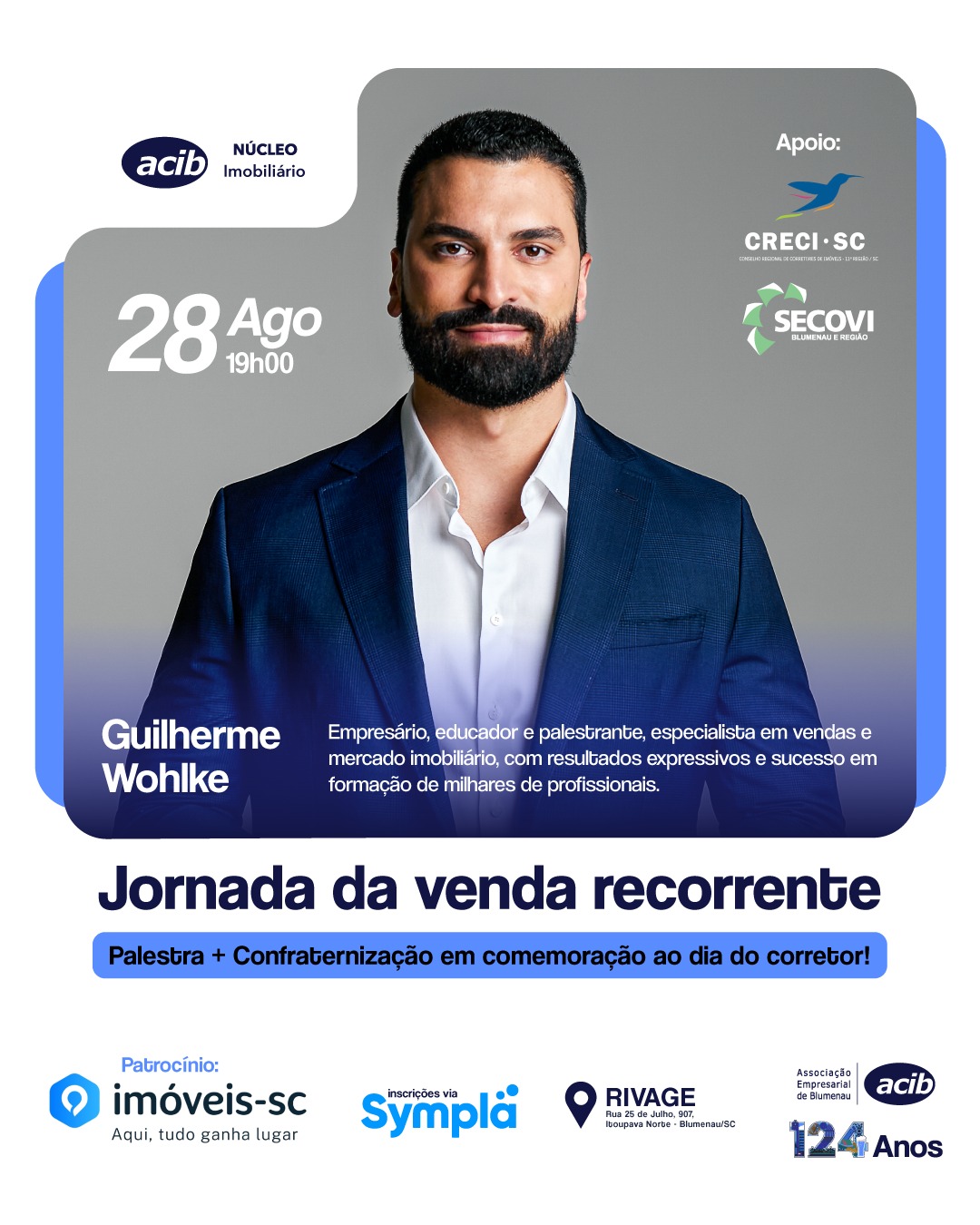 Imóveis-SC Facebook ad: Palestra: Jornada da Venda Recorrente