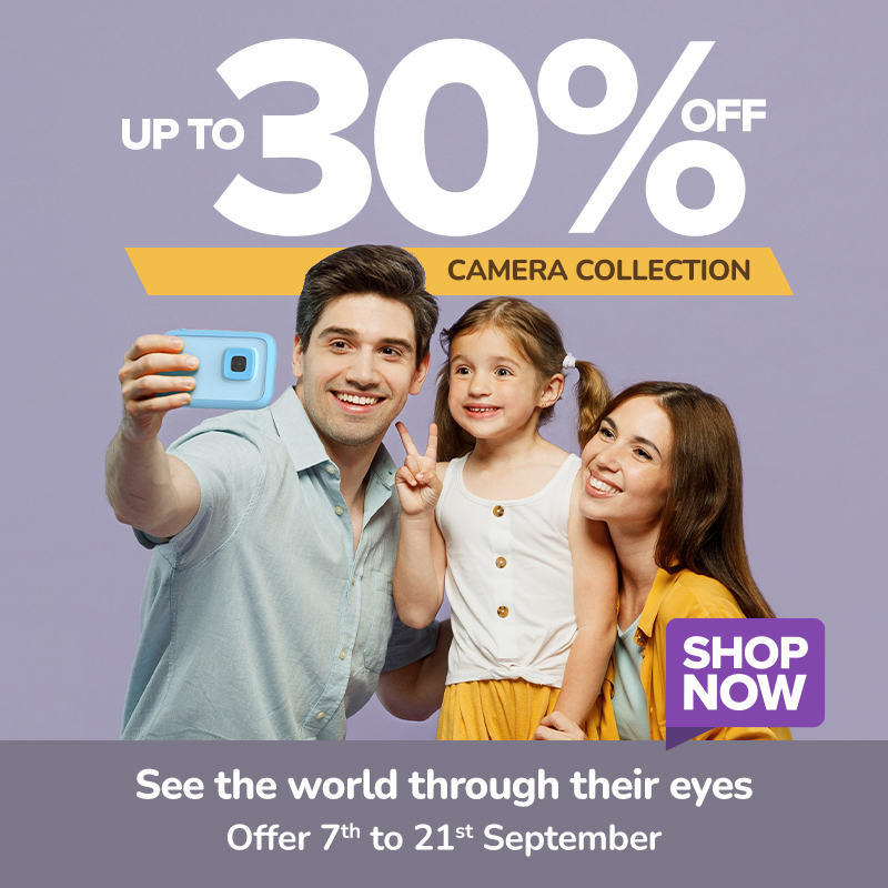 The Technology Store Facebook ad: Give Them a Camera Built for Tiny Hands