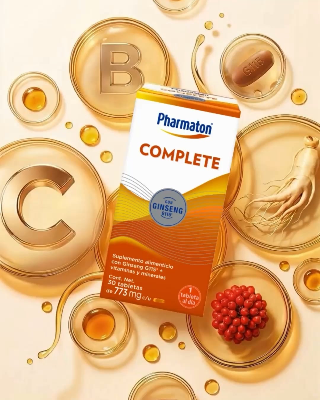 Pharmaton Facebook ad: El complemento para rendir al máximo