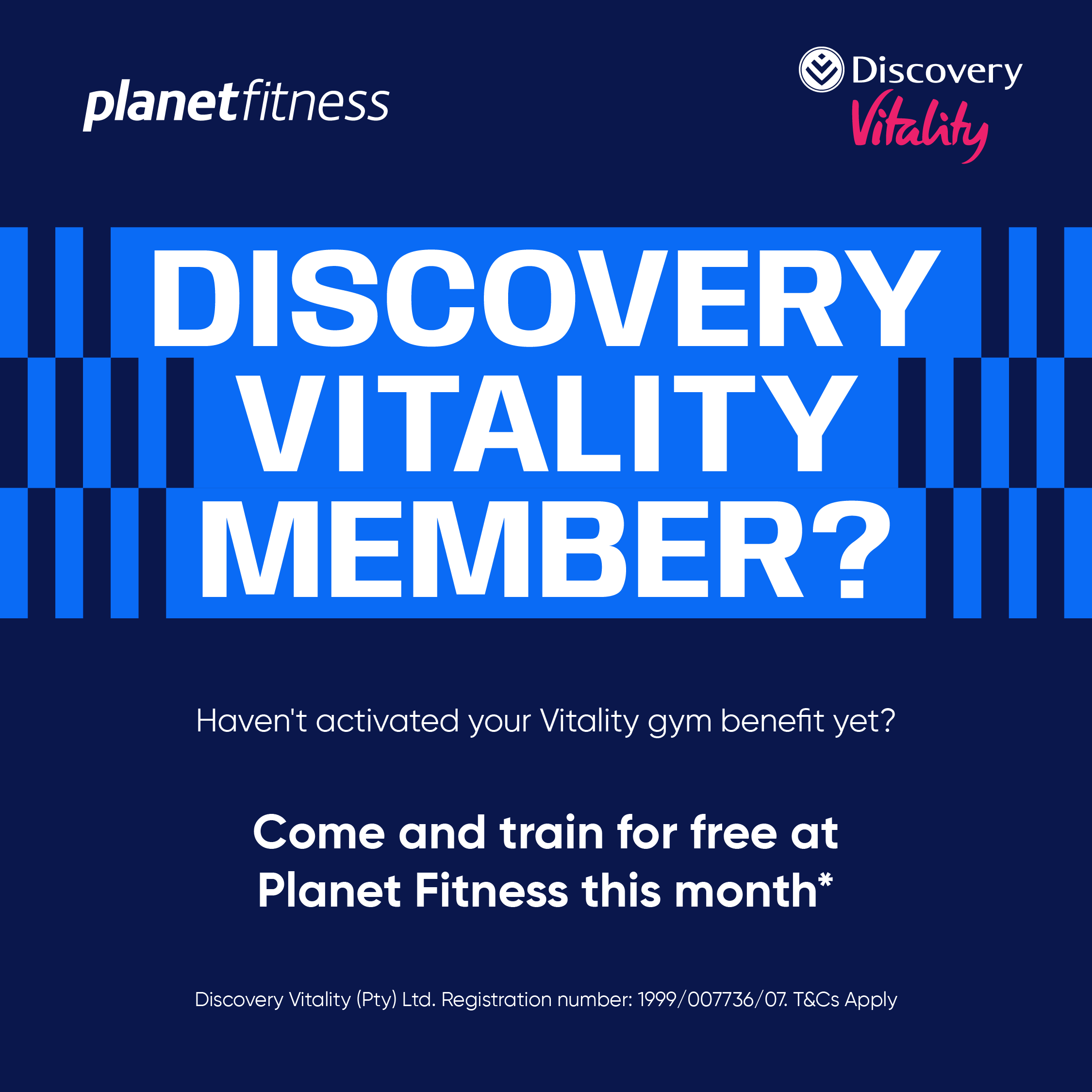Planet Fitness Facebook ad: Train With Us. 1 Month Free