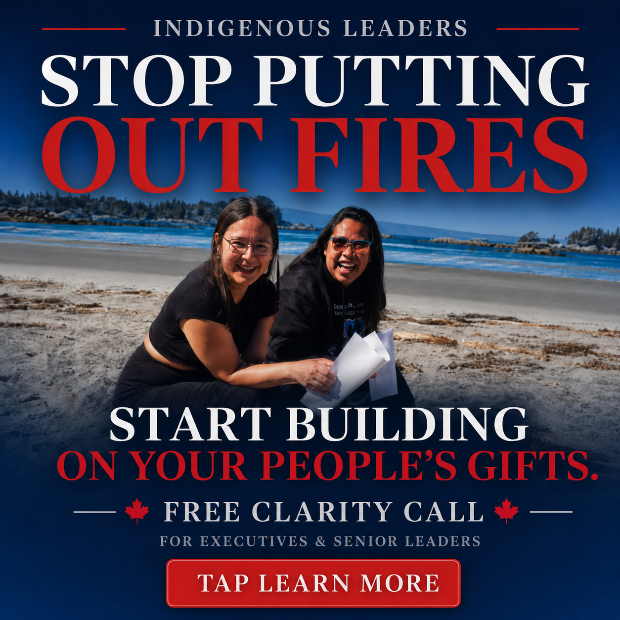 Indigenous Empowered Careers Facebook ad: Book Your Free Clarity Call