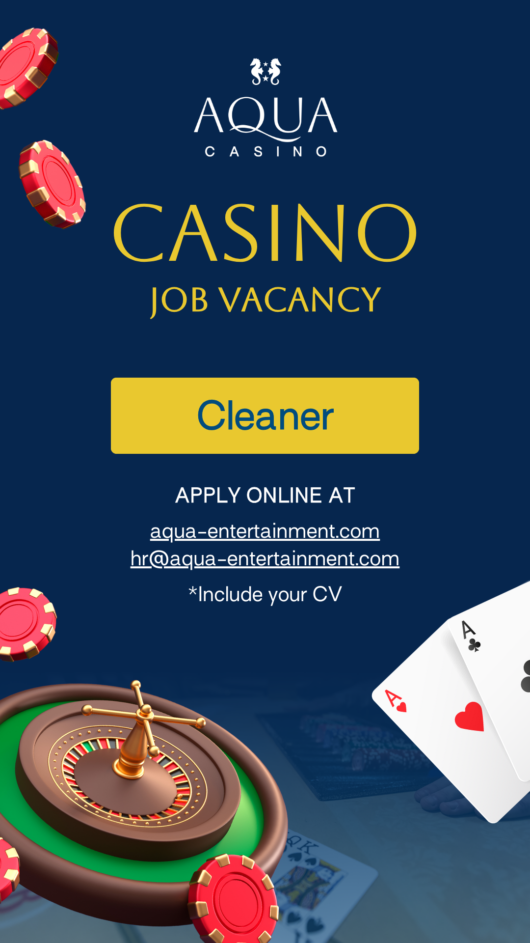 Aqua Casino Curaçao Facebook ad