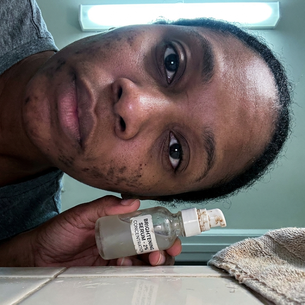 Black skin Connoisseur Facebook ad: Read if Alpha Arbutin never changed your dark spots