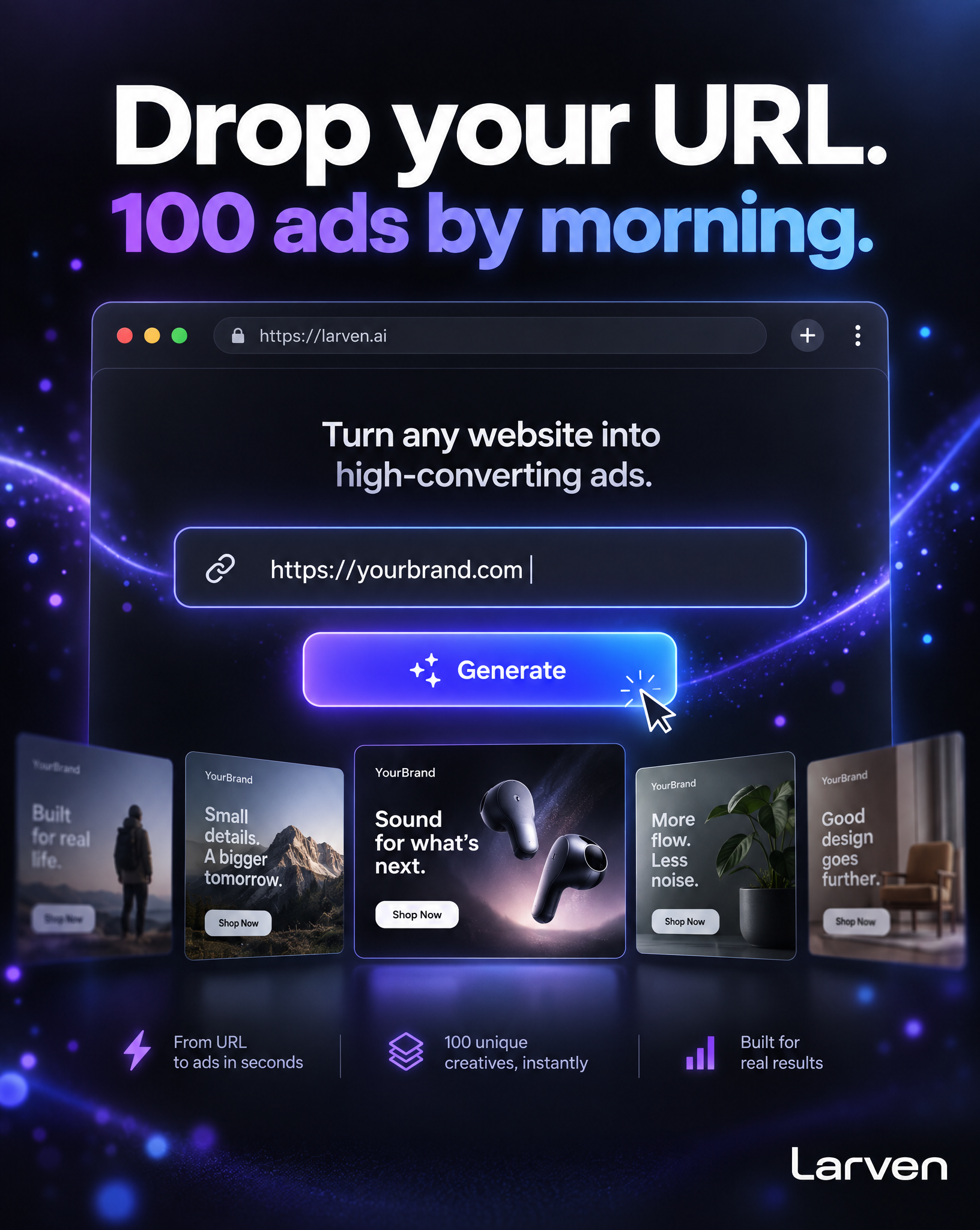 Larven AI Facebook ad