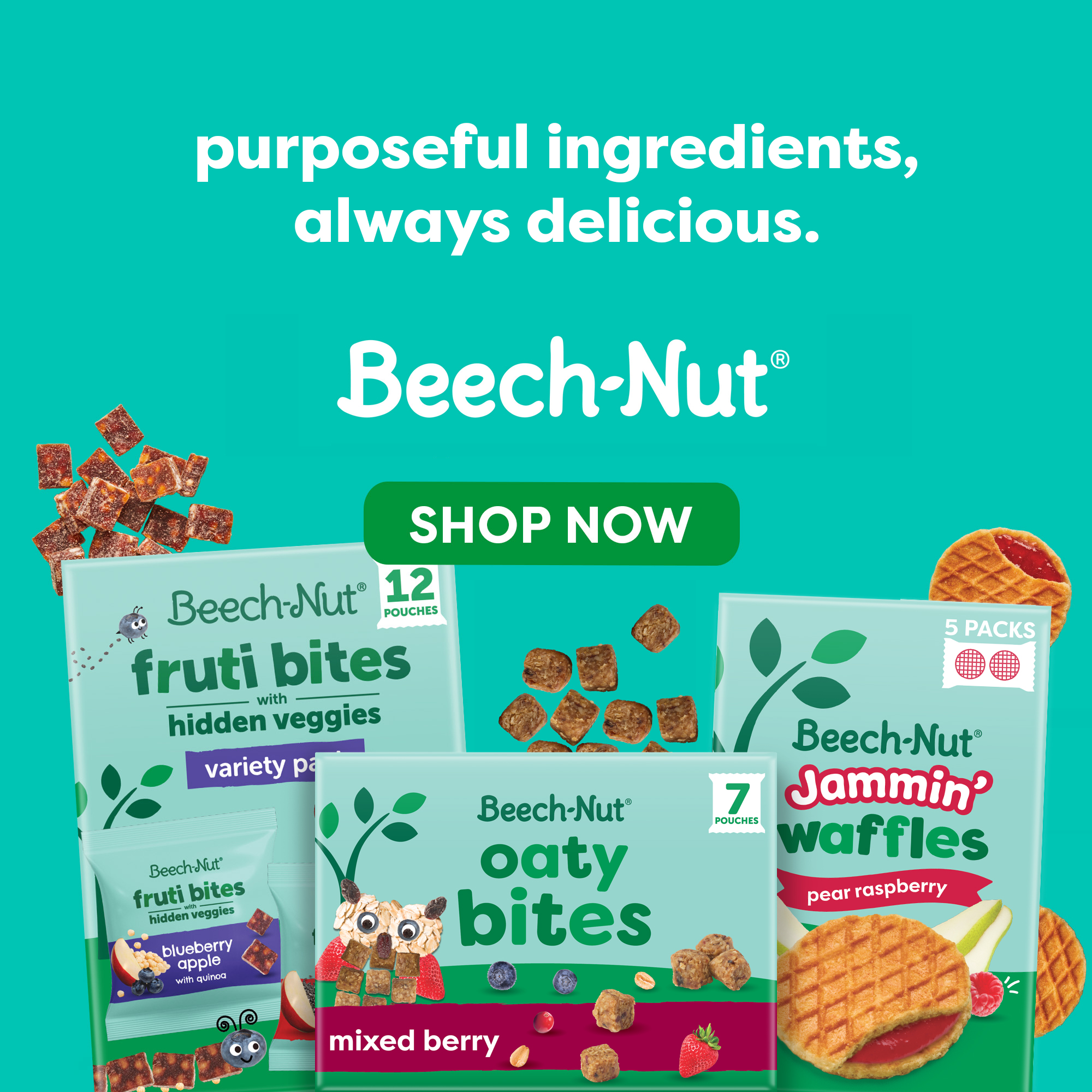 Beech-Nut Facebook ad: Tested Toddler Snacks