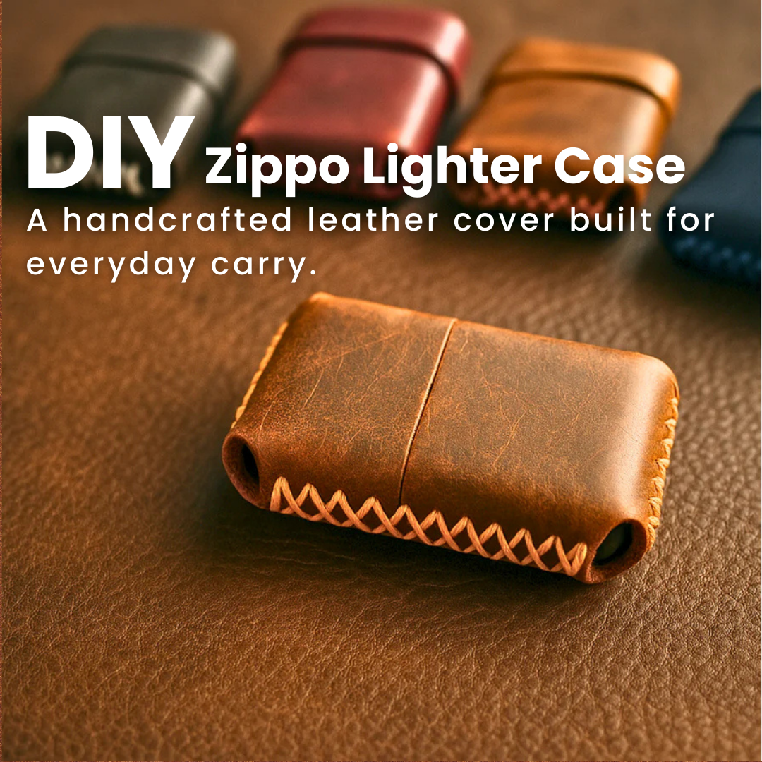 Tannio Leather Facebook ad: Protect your Zippo in style.