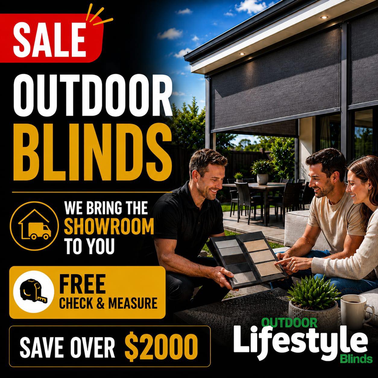 Outdoor Lifestyle Blinds Facebook ad: LIMITED TIME OFFER!