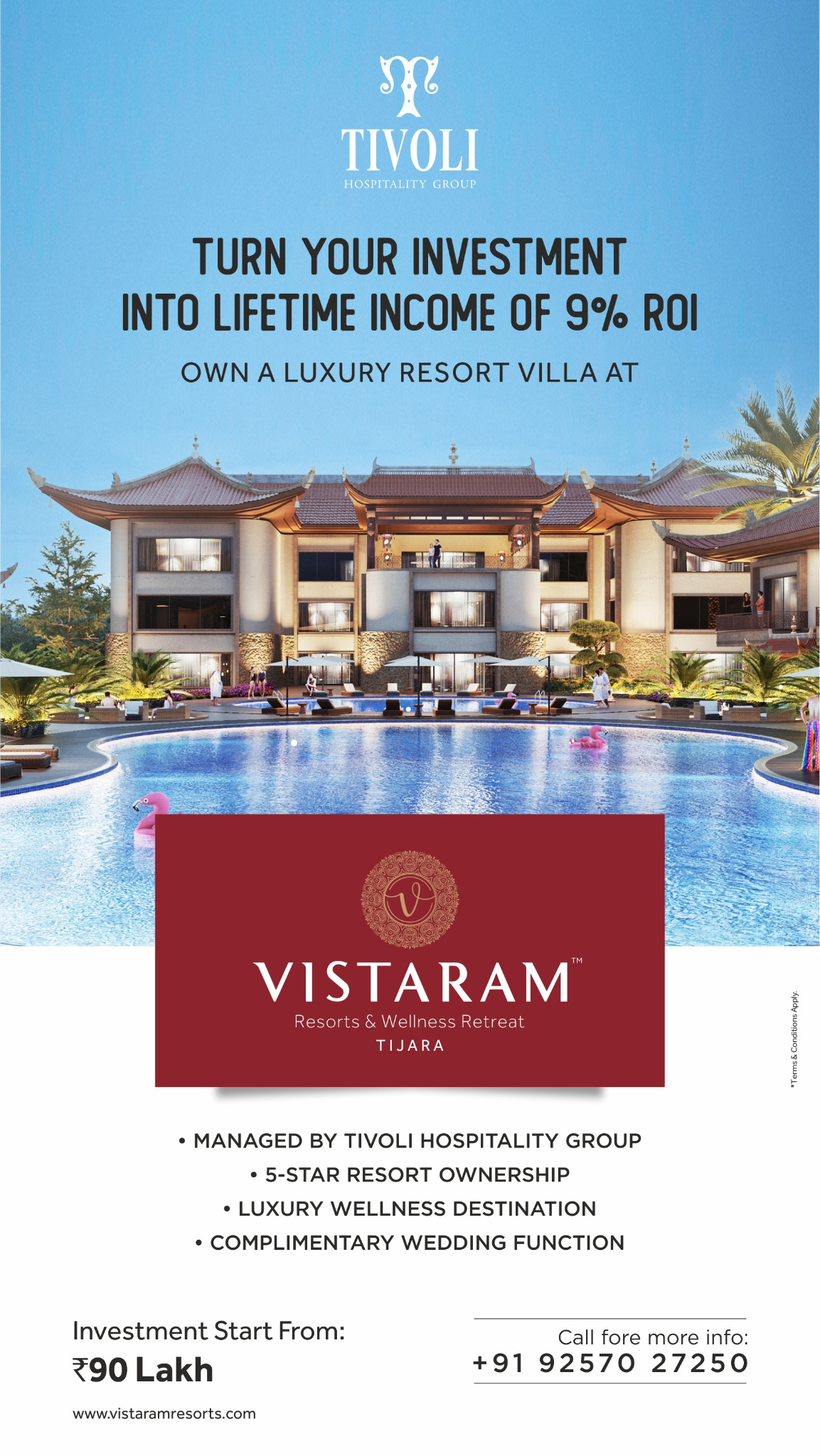 Vistaram Resorts & Wellness Retreat Facebook ad