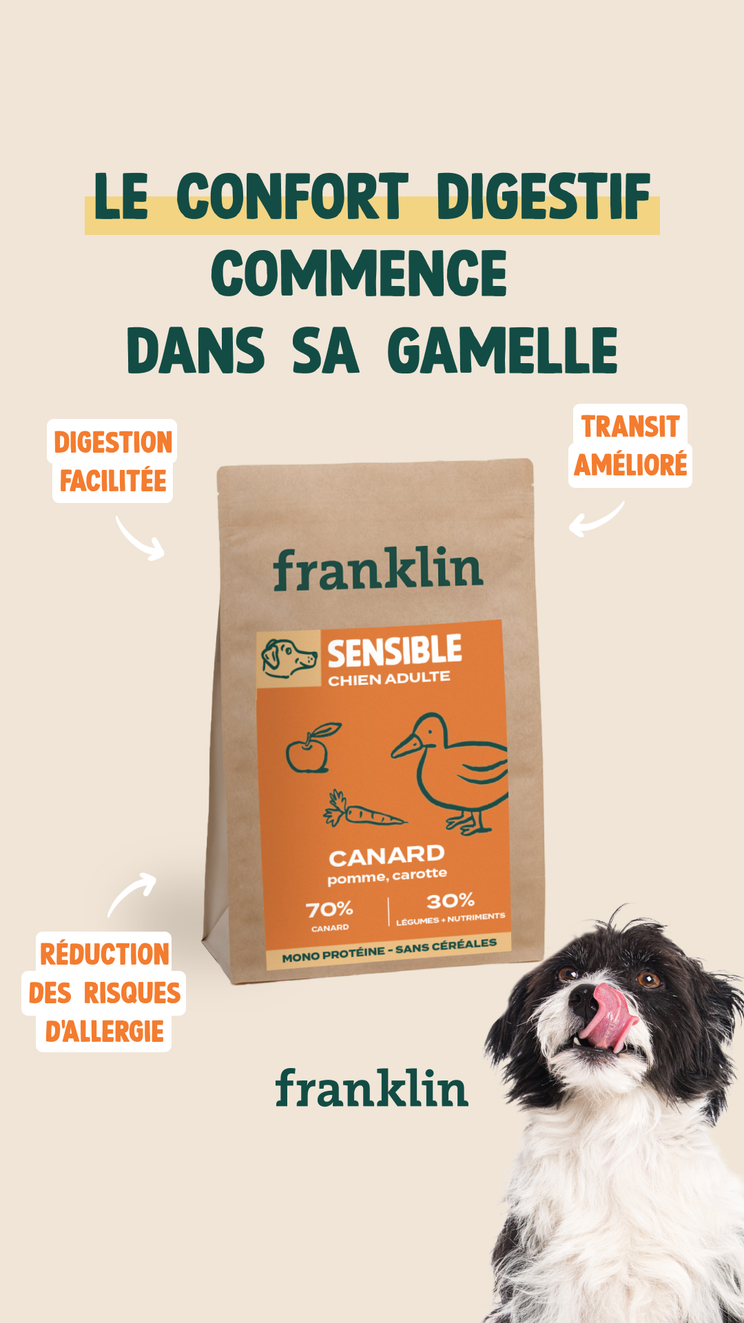 Franklin Pet Food Facebook ad