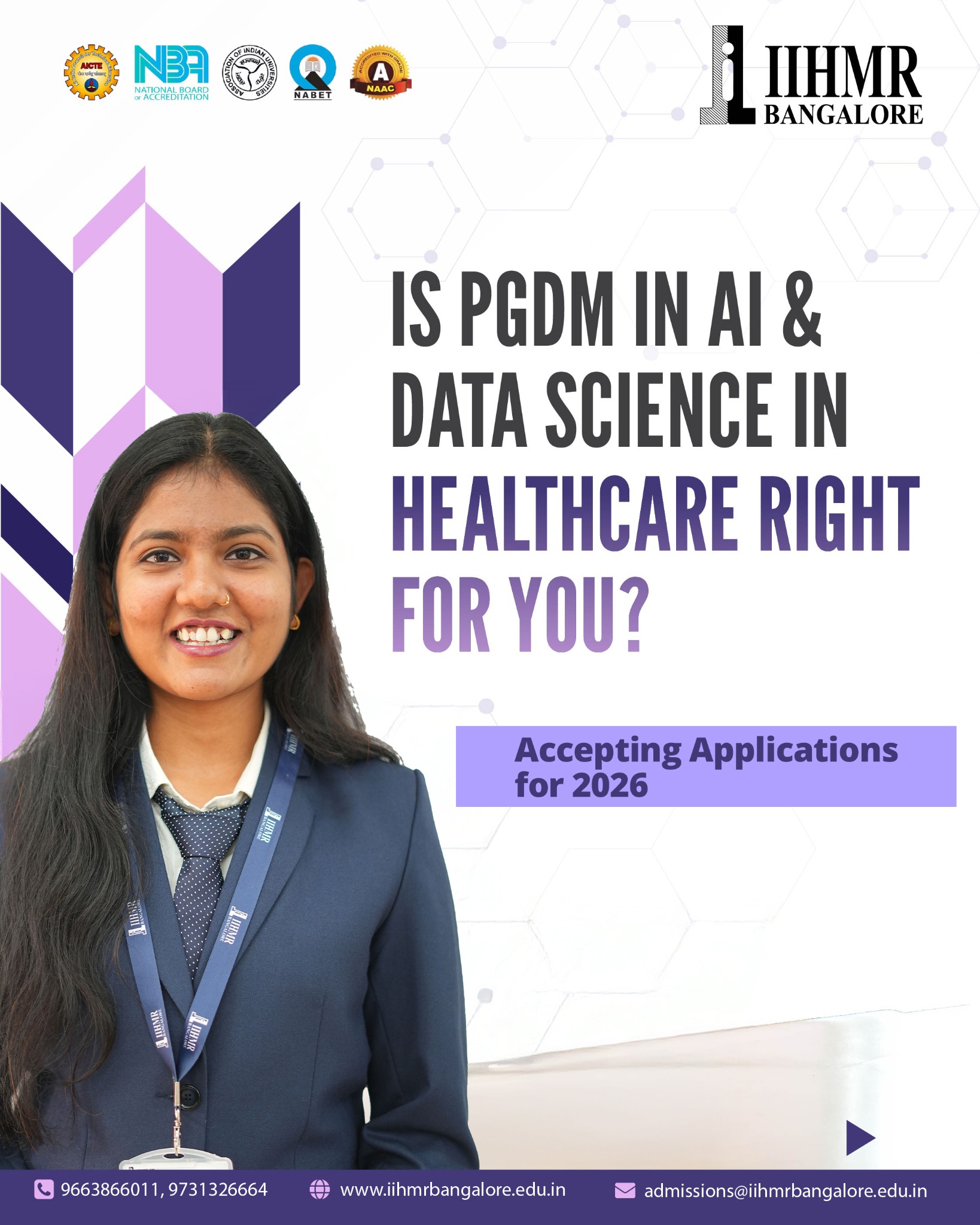 Institute of Health Management Research, Bangalore Facebook ad