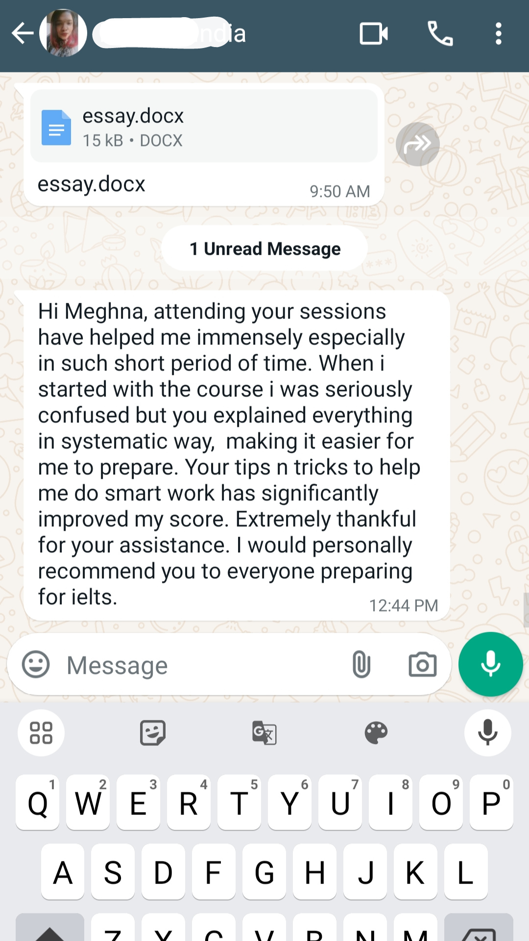IELTS with Meghna Facebook ad