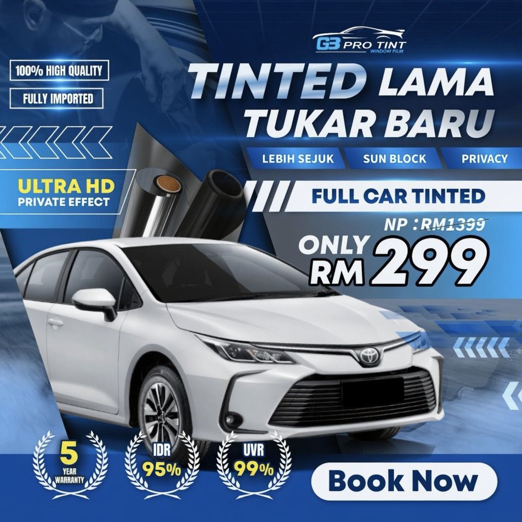 G3 PRO TINT Batu Kawa Kuching Facebook ad