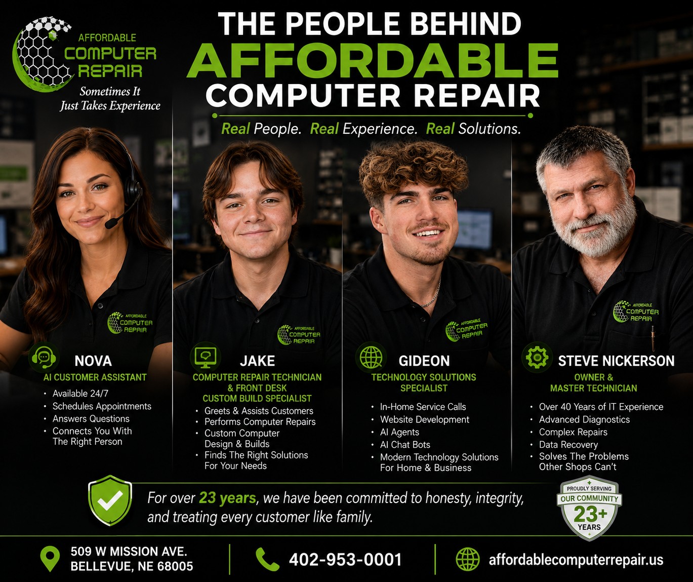 Affordable Computer Repair Facebook ad