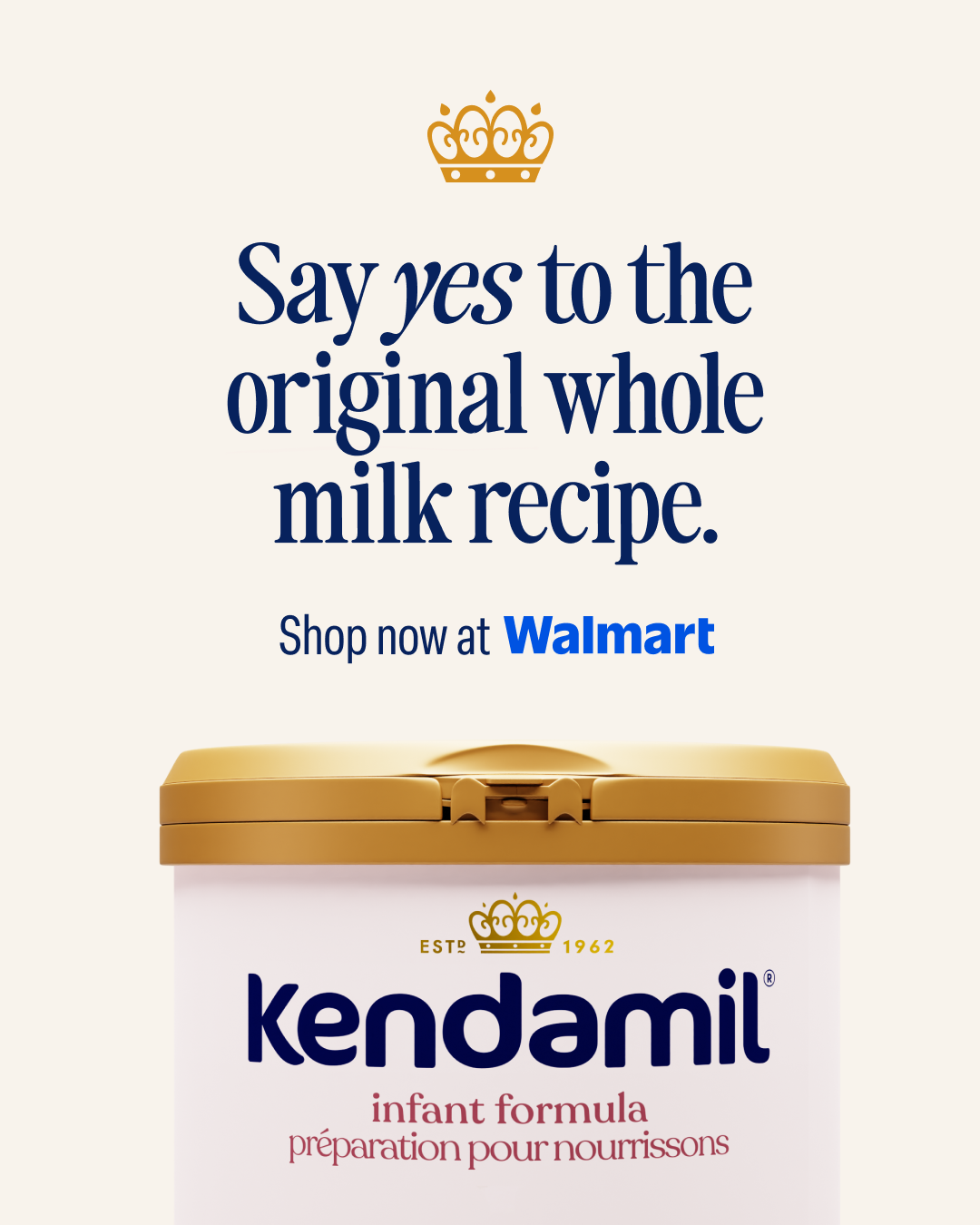 Kendamil Canada Facebook ad