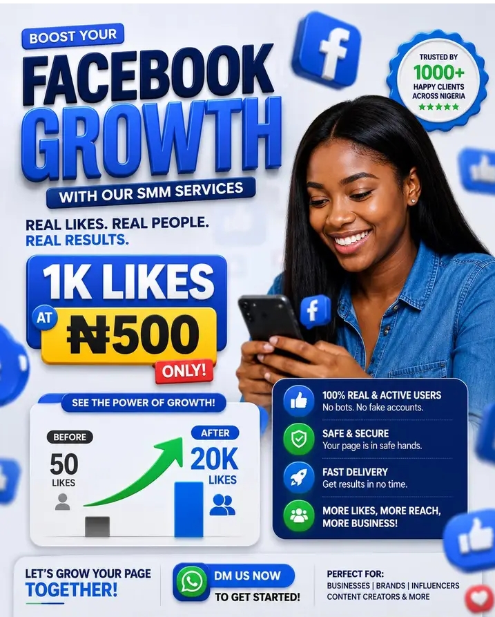 Mediabooster Facebook ad: Get Your Active Organic followers here