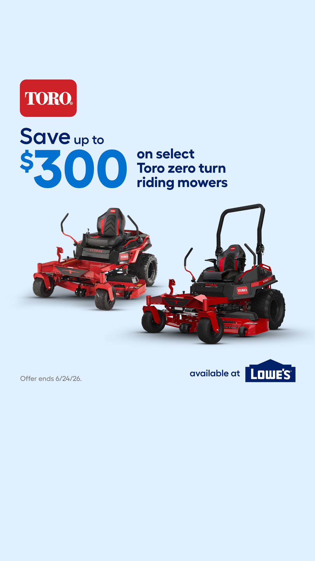 Lowe's Home Improvement Facebook ad