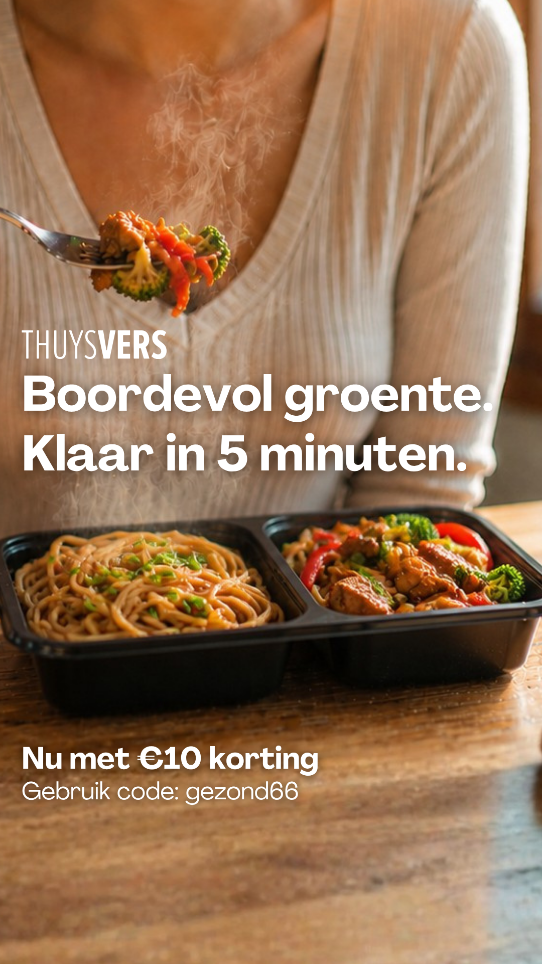 ThuysVers Facebook ad: Nu met €10 welkomstkorting