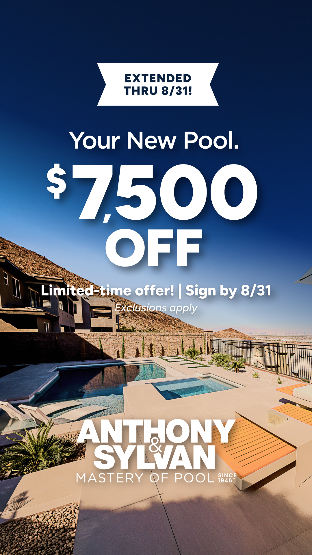 Anthony & Sylvan Pools Facebook ad